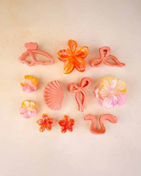 Coral Sunset Claw – Set of 11
