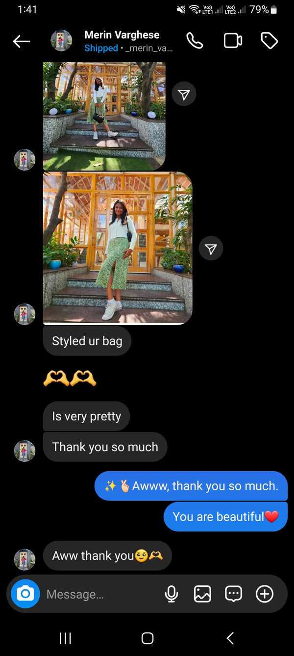 Tagged us in her story