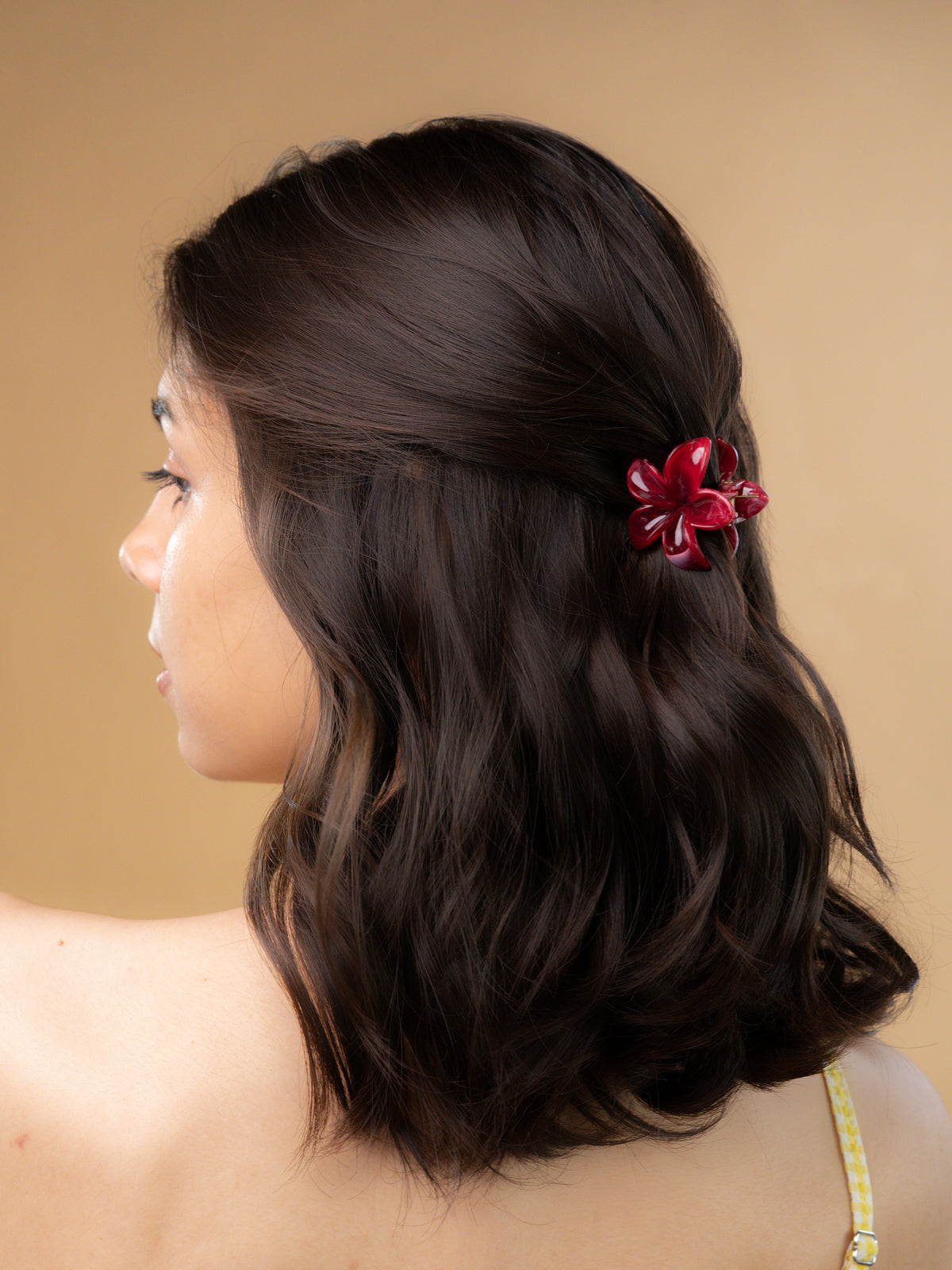 Triple Flower Hair Clip Set – 3 Pieces