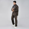 NiceG Men's Waterproof Raincoats: Upgrade Your Rainy Day Gear (Brown)