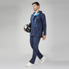 NiceG Men's Waterproof Bike Raincoat, Reversible, Hooded, Blue