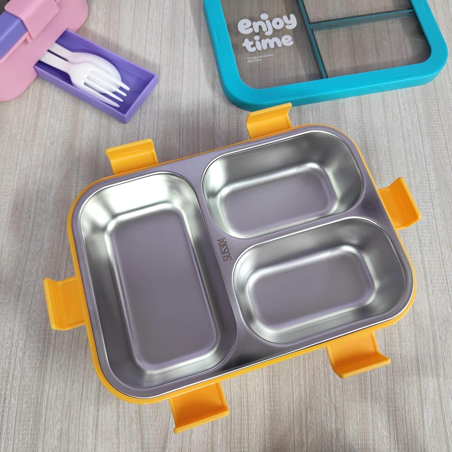 Enjoy Time Steel Lunch Box