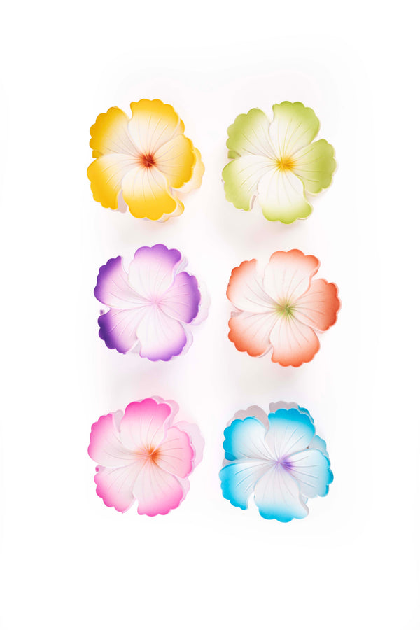 Scalloped Flower Hair Claw Clip – Large