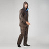 NiceG Men's Protective Raincoats with Adjustable Hood (Brown)