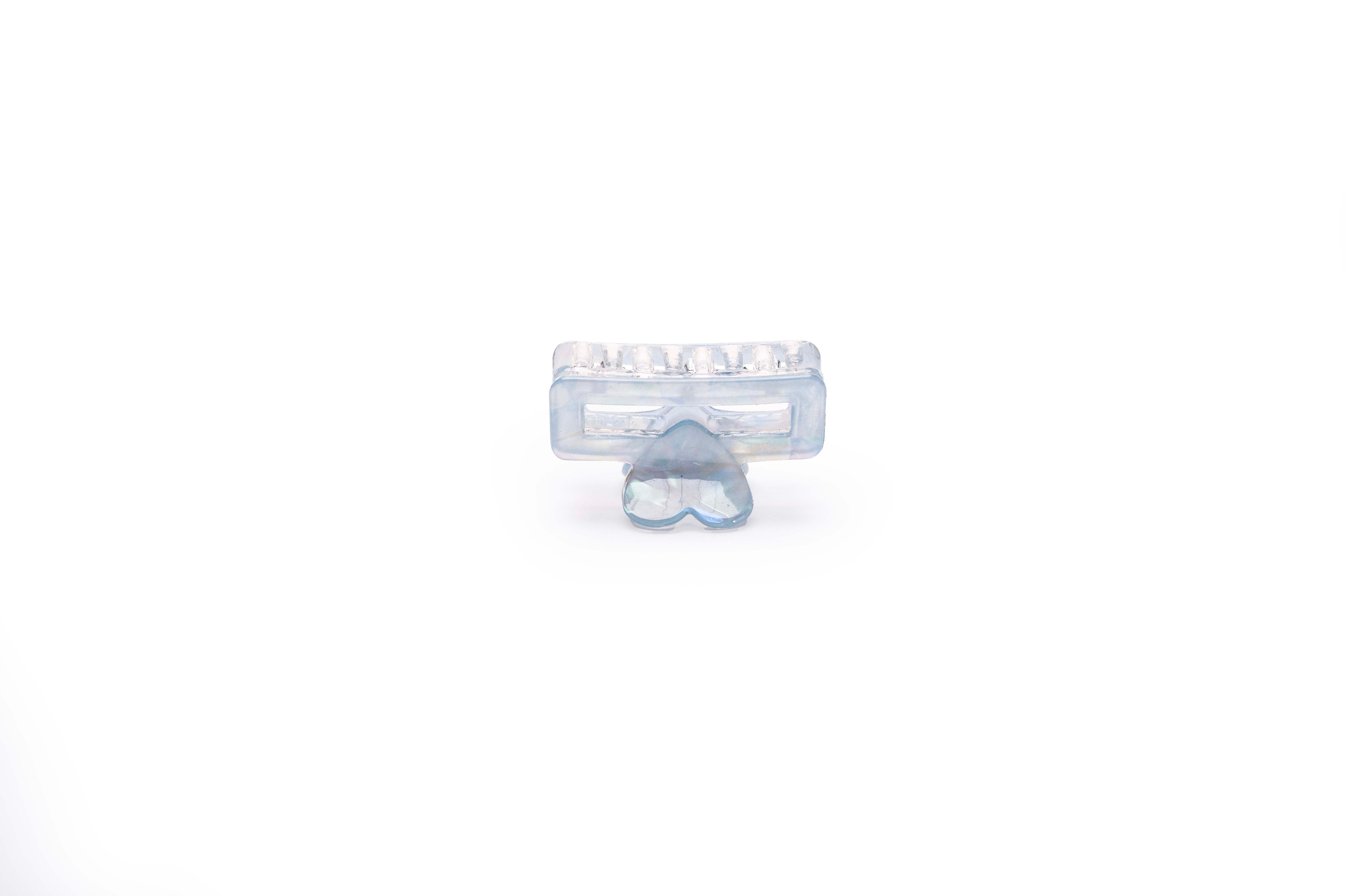 Crystal Heart Frame Hair Claw