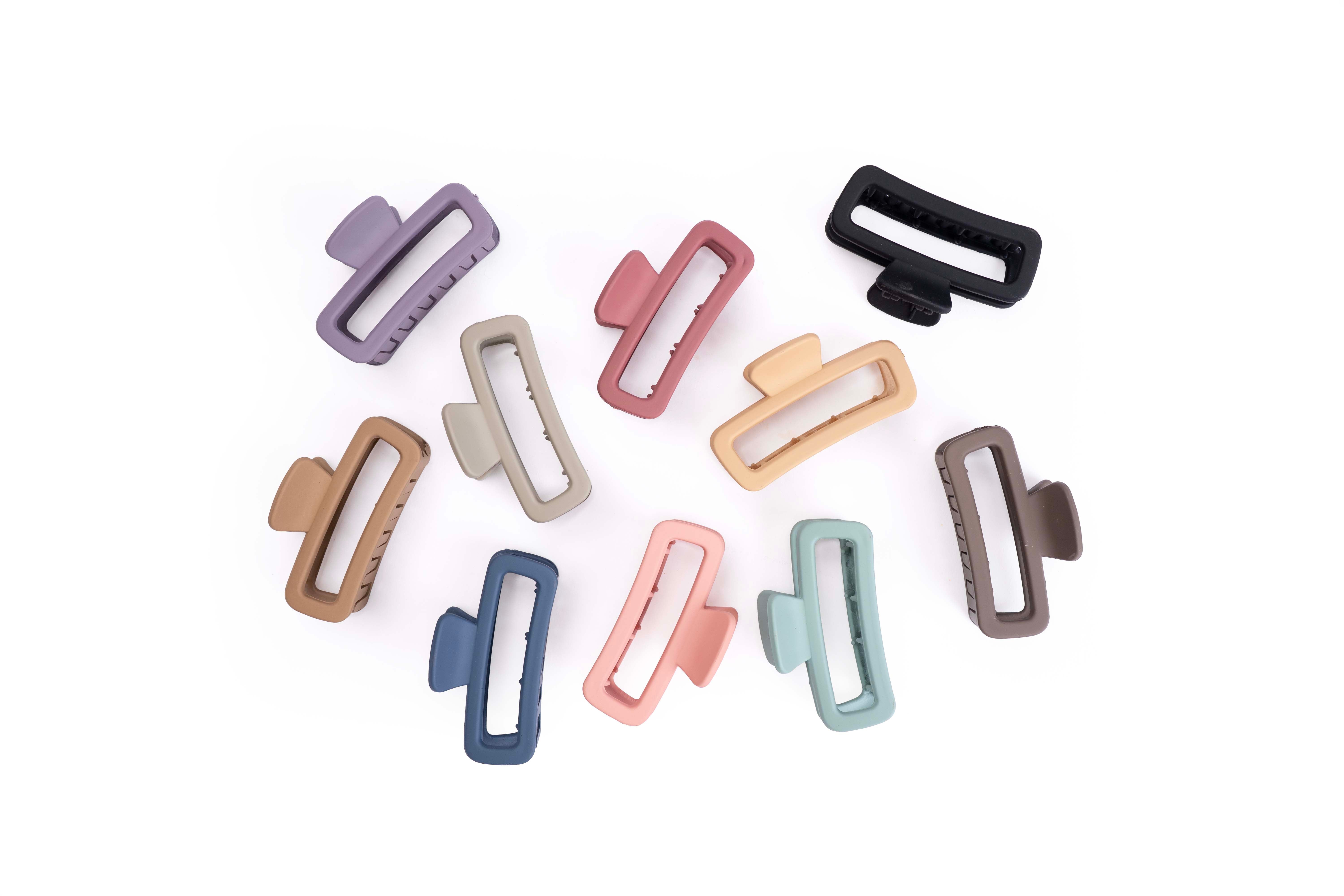 Soft Edge Hair Claw Set of 10 Pcs