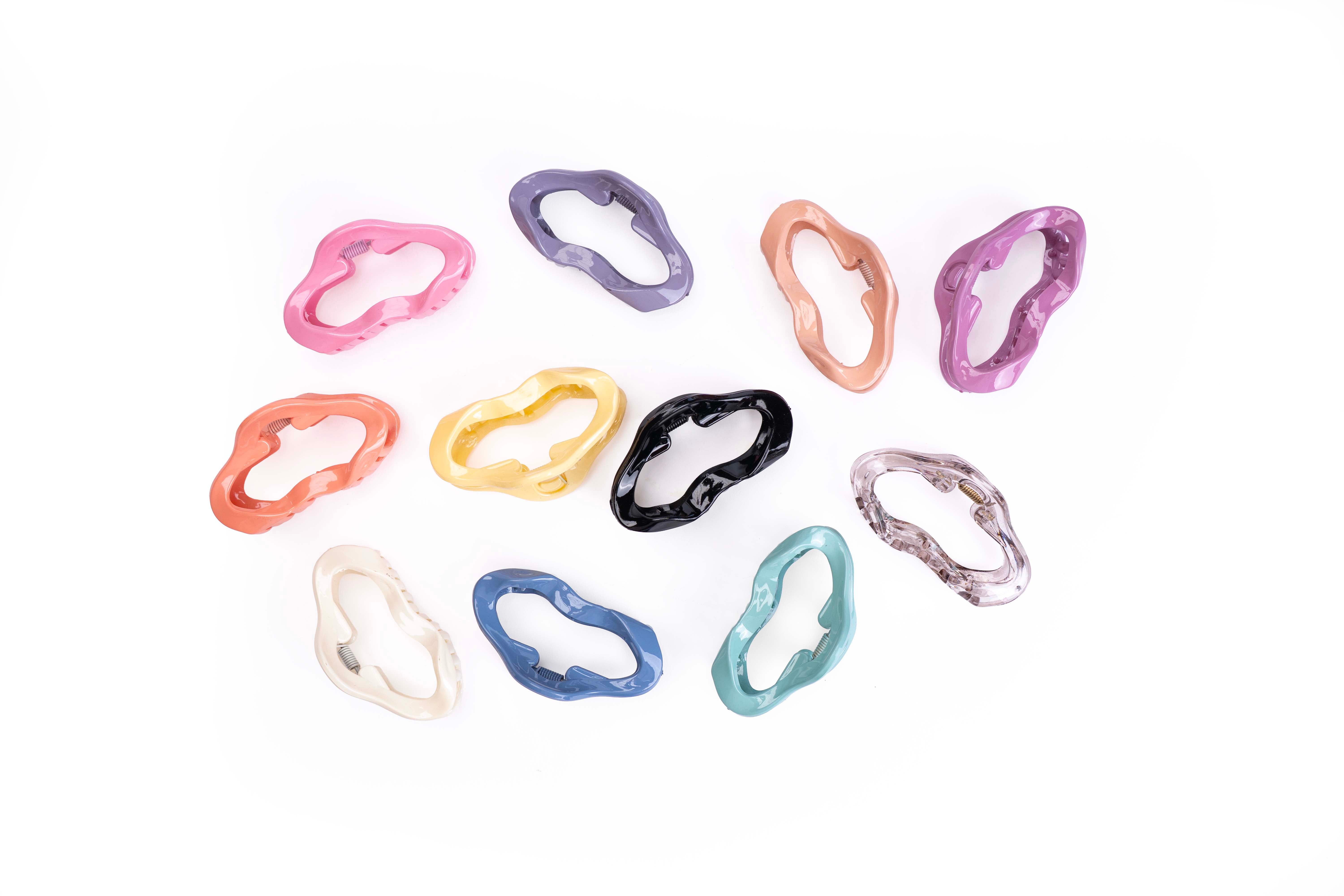 Wave Loop Hair Claw Set of 11 Pcs