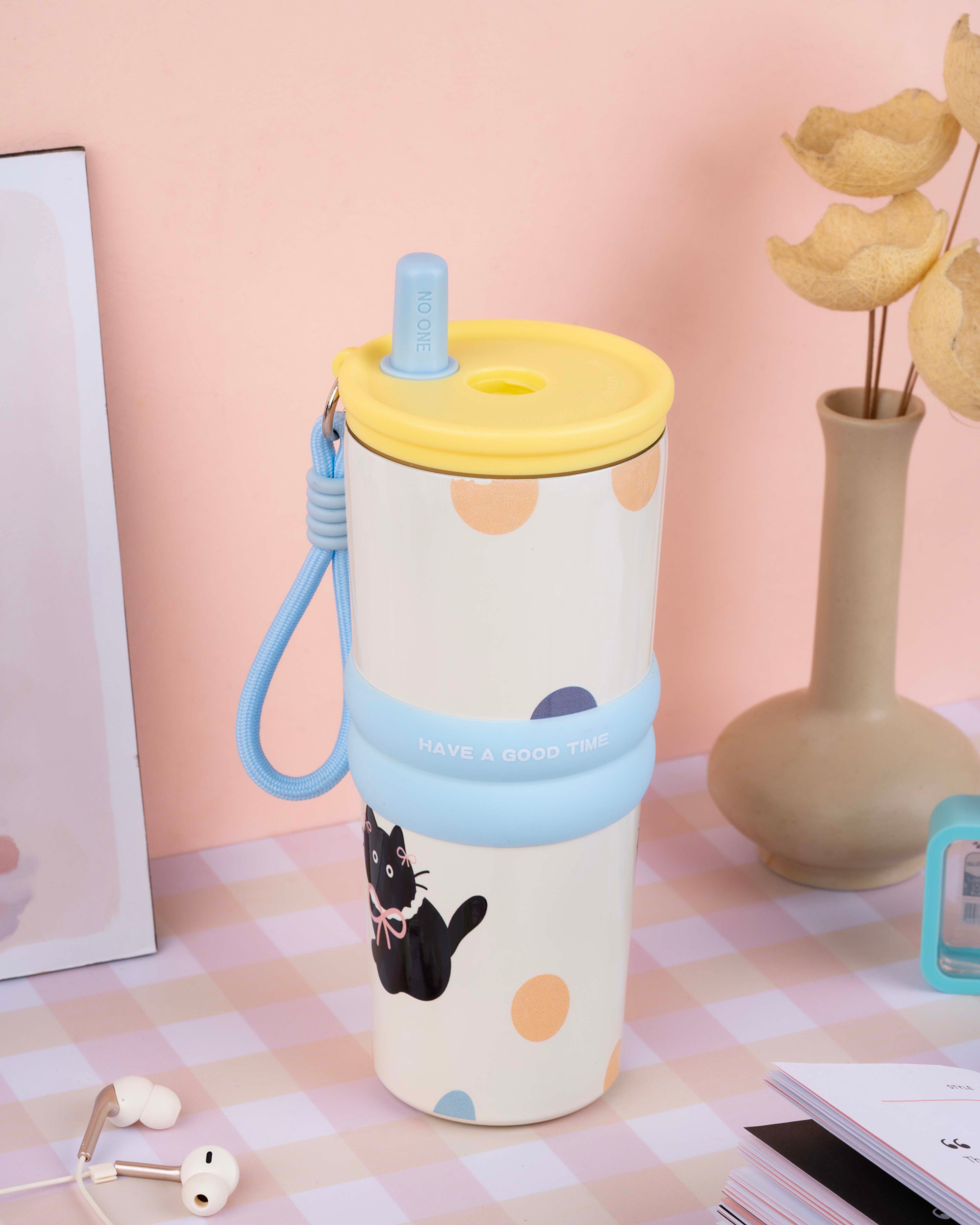 710 ML Stainless Steel Insulated Tumbler with Straw