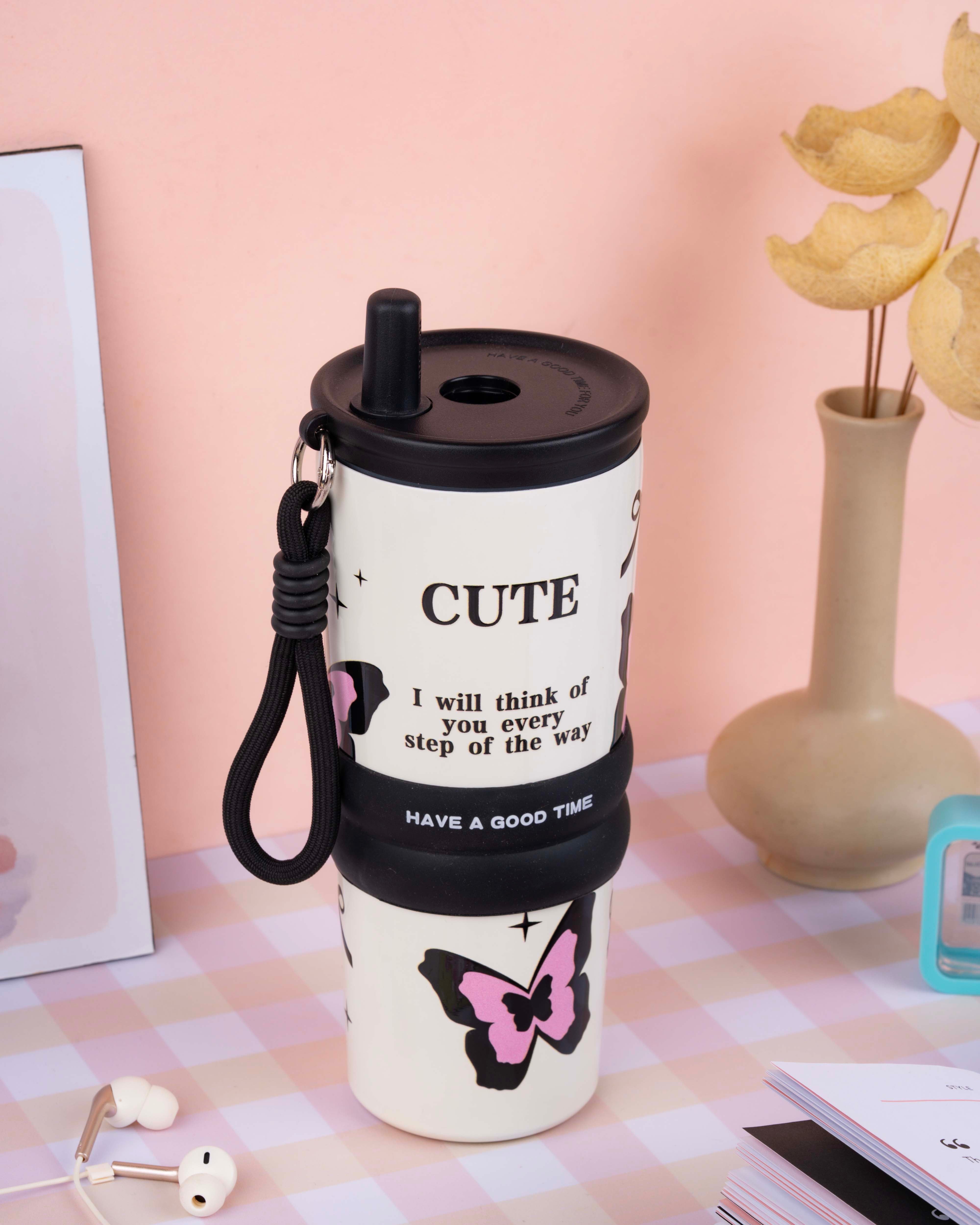 710 ML Stainless Steel Insulated Tumbler with Straw