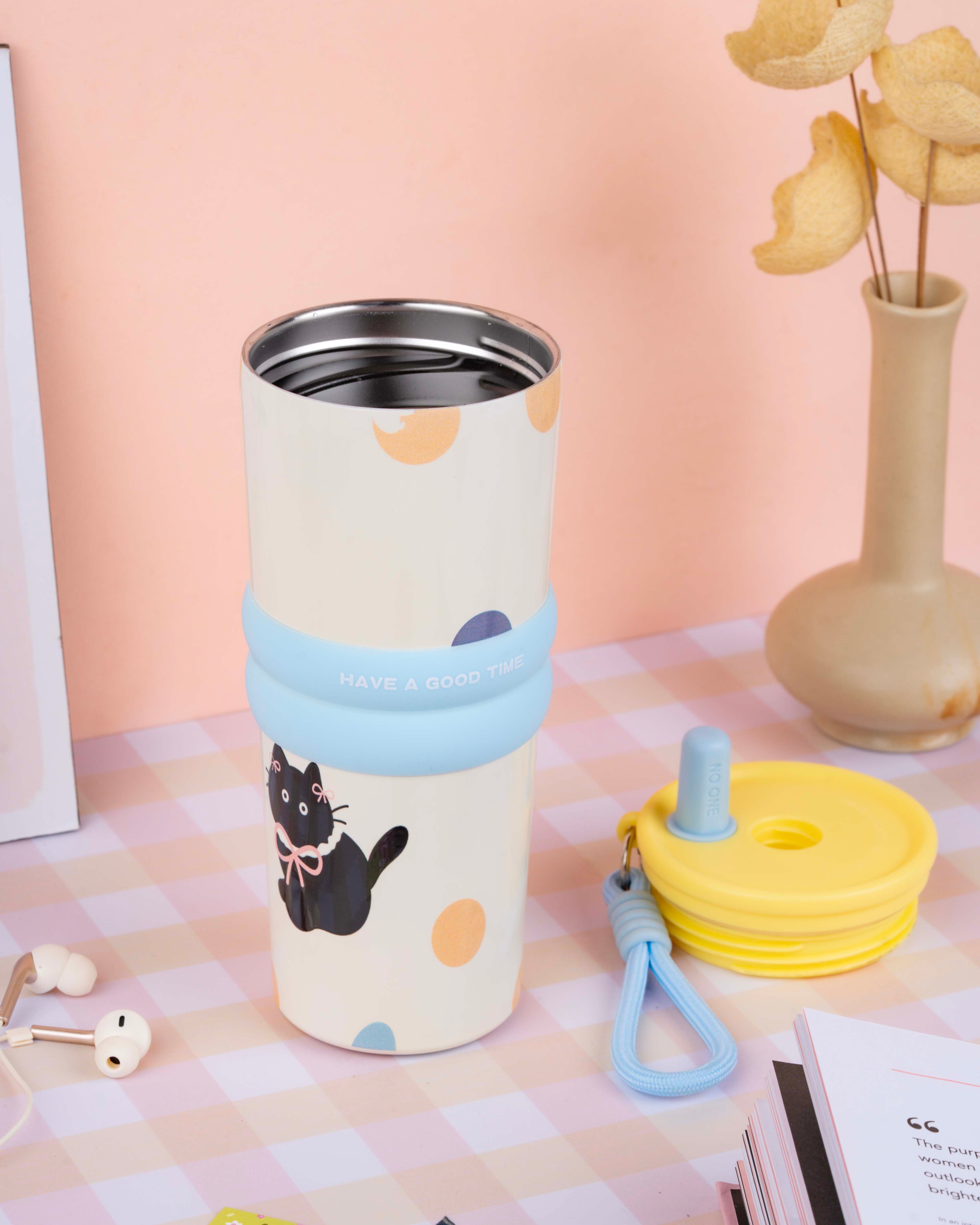 710 ML Stainless Steel Insulated Tumbler with Straw