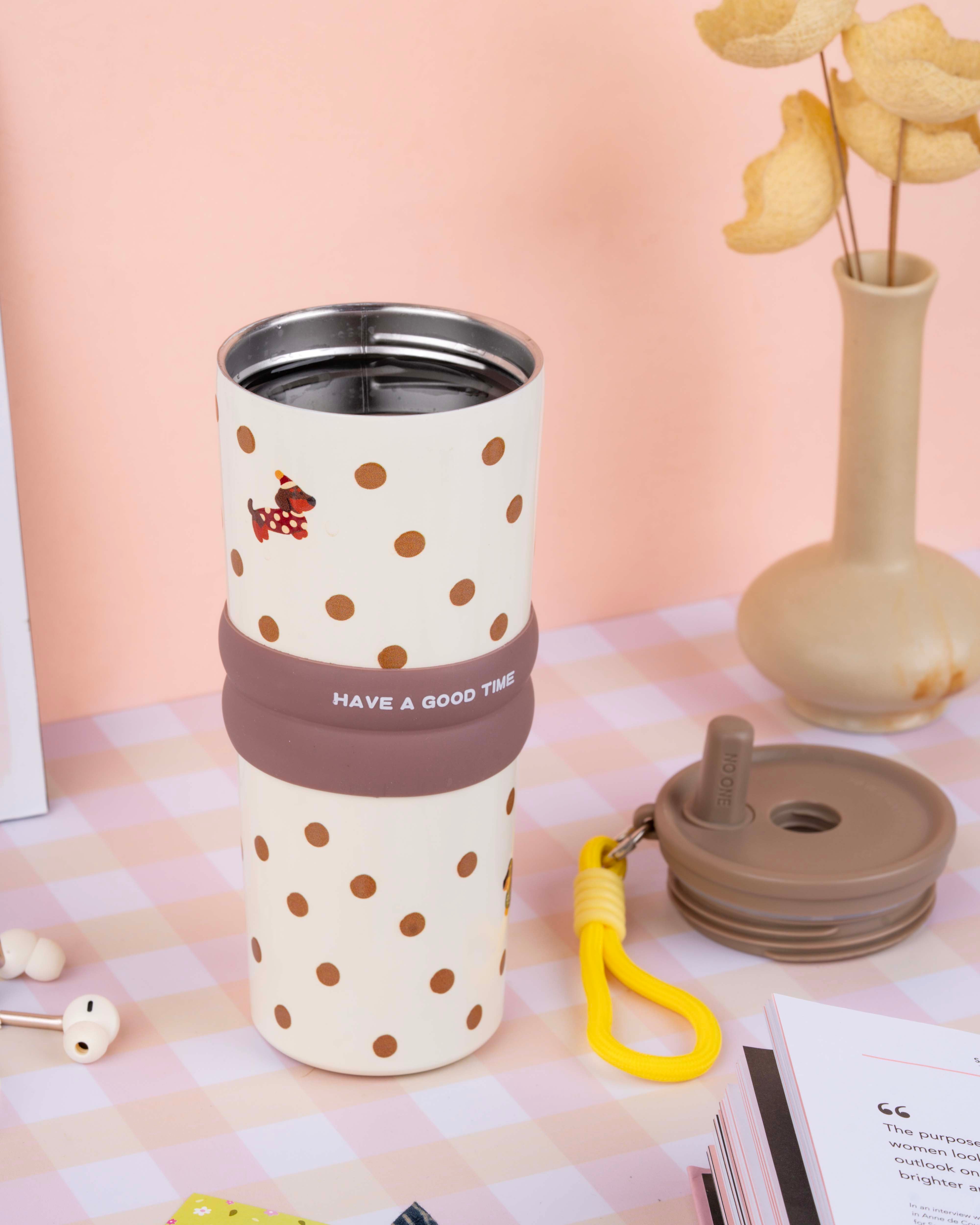 710 ML Stainless Steel Insulated Tumbler with Straw