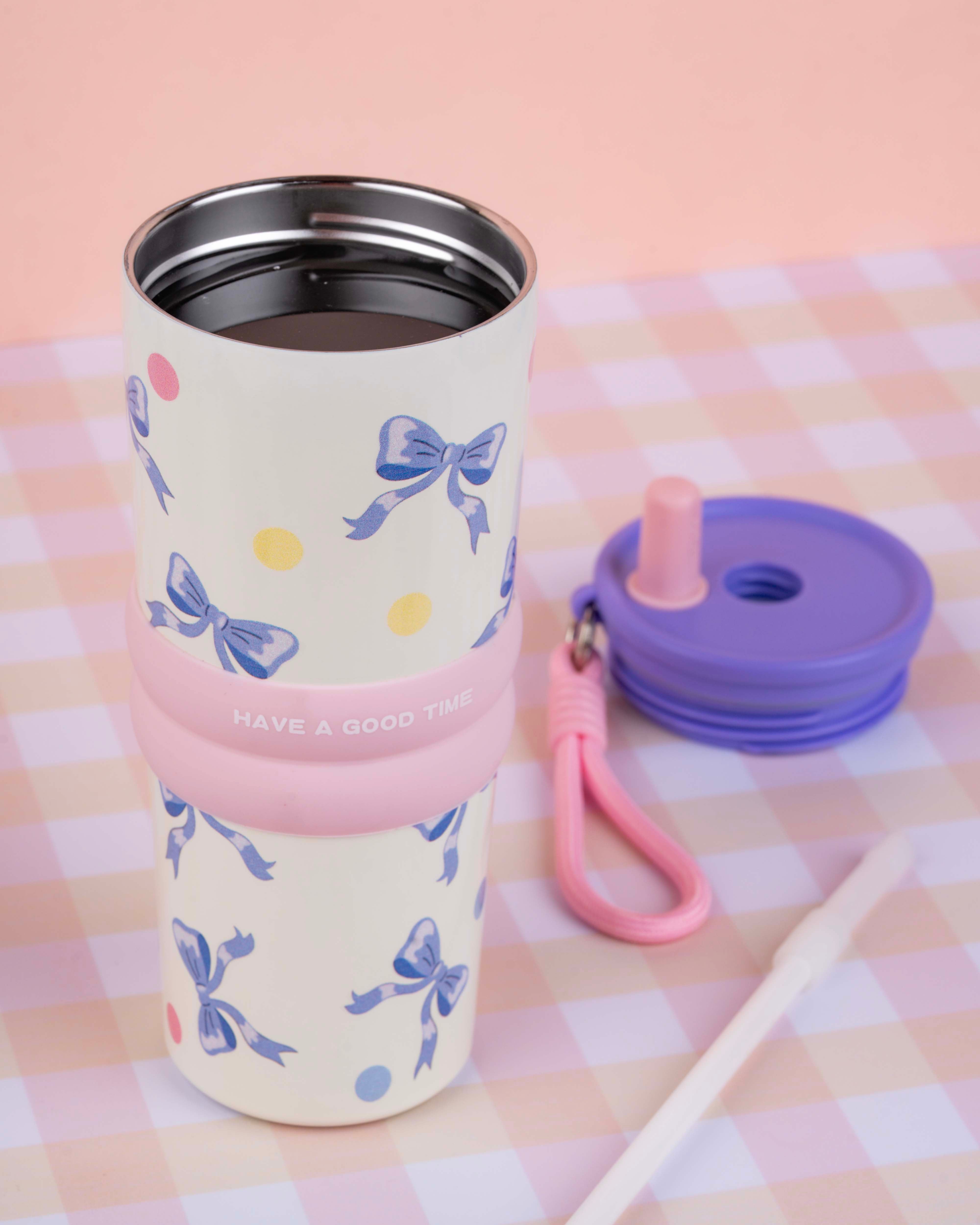 710 ML Stainless Steel Insulated Tumbler with Straw