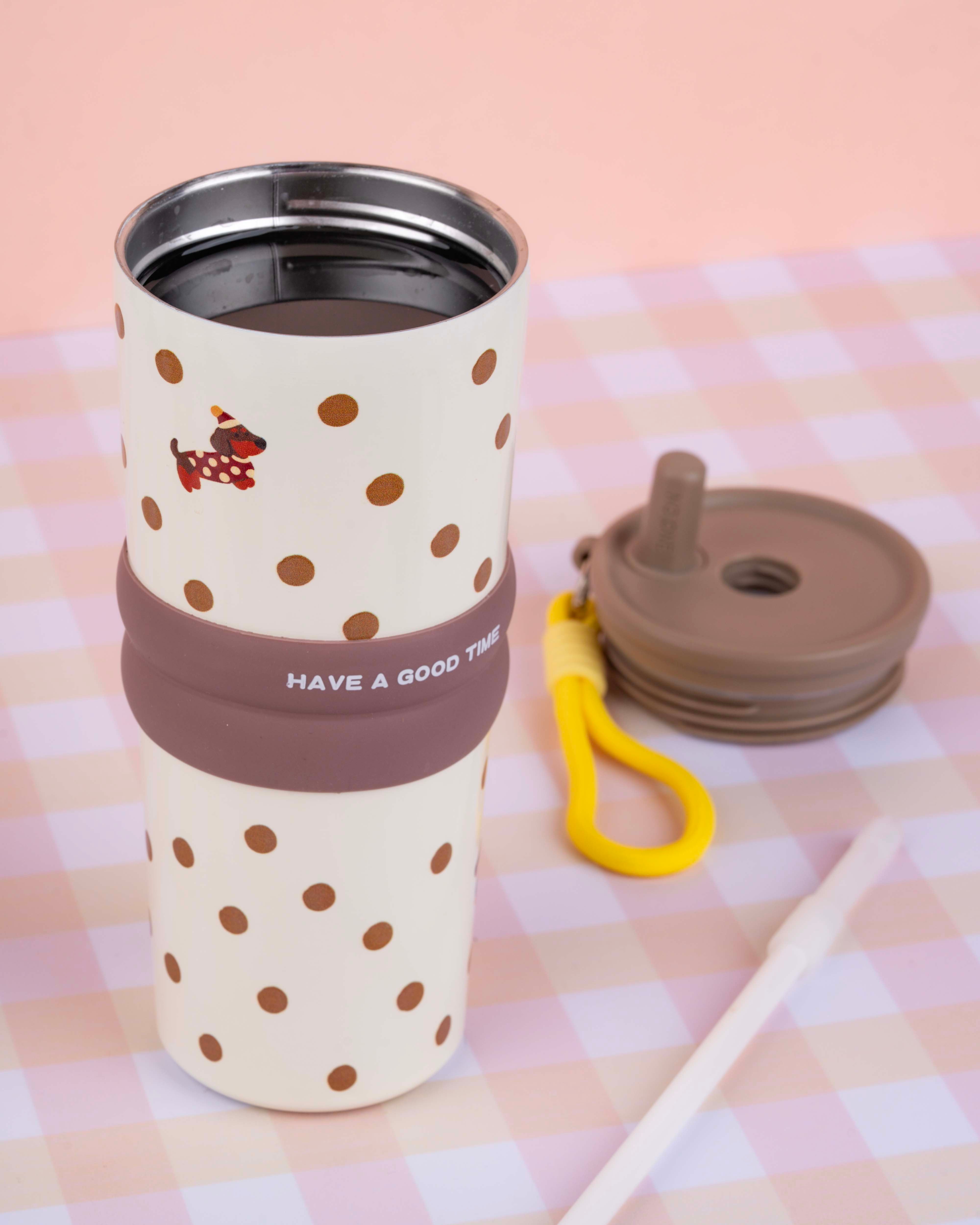 710 ML Stainless Steel Insulated Tumbler with Straw