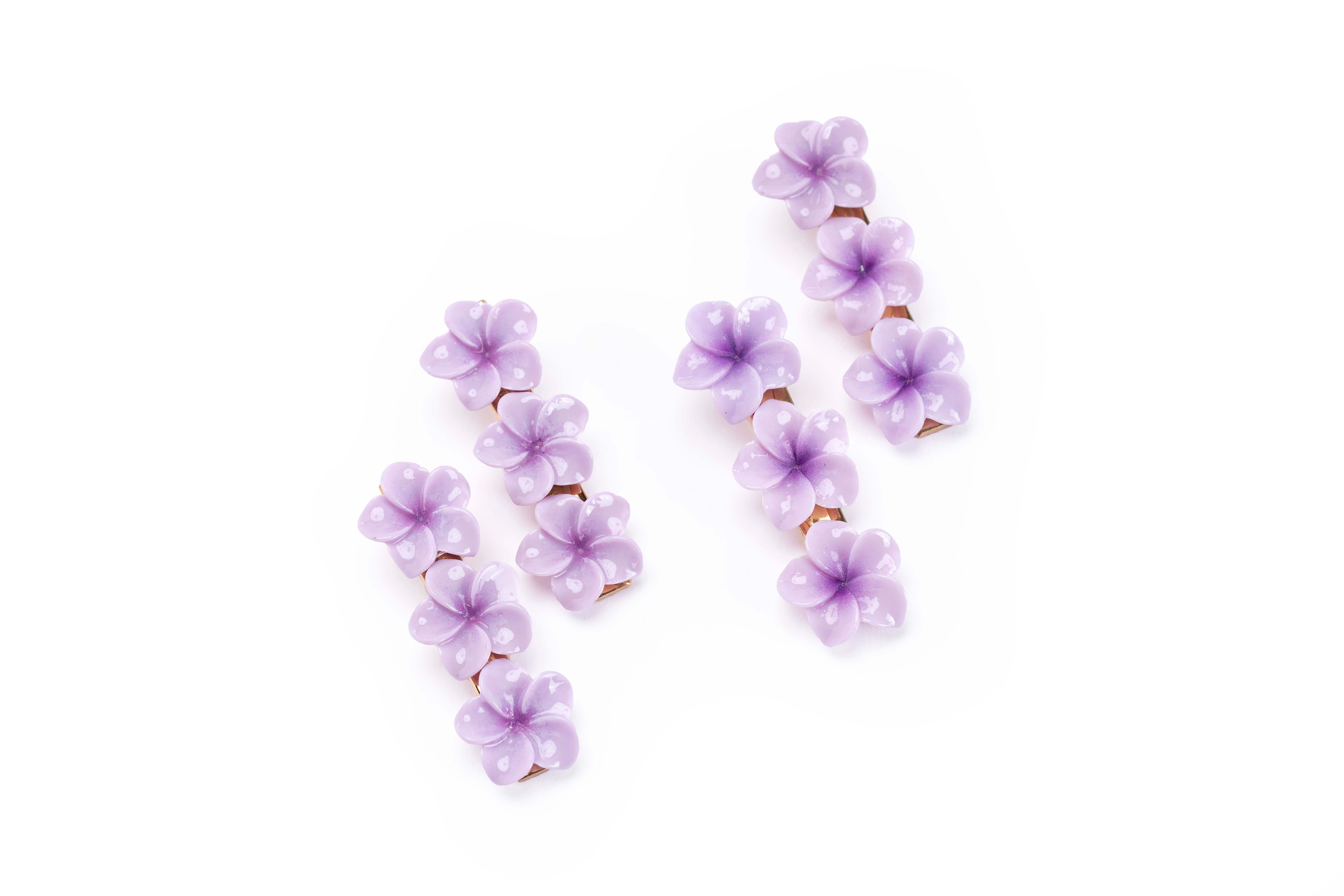 Floral Snap Clips