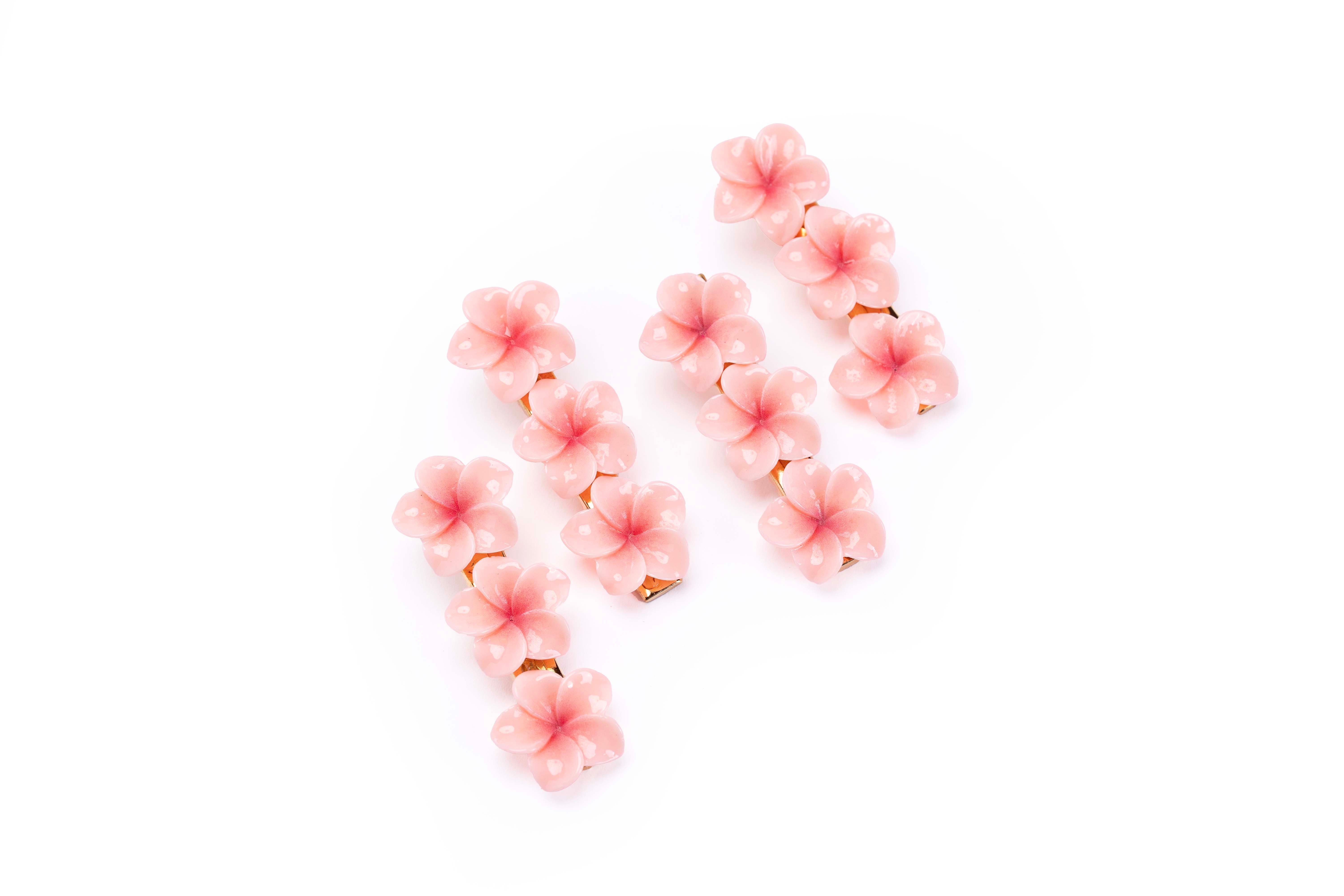 Floral Snap Clips