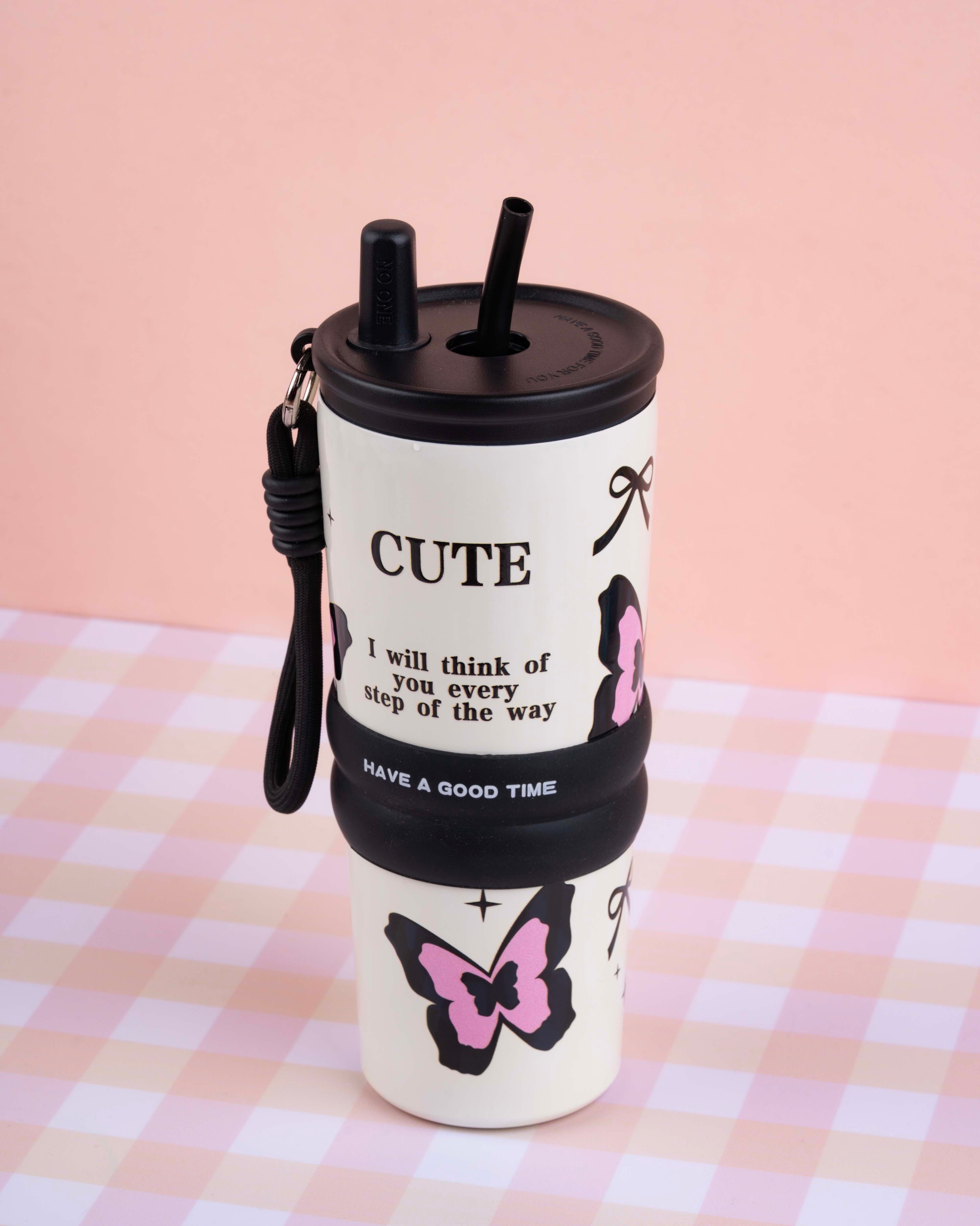 710 ML Stainless Steel Insulated Tumbler with Straw
