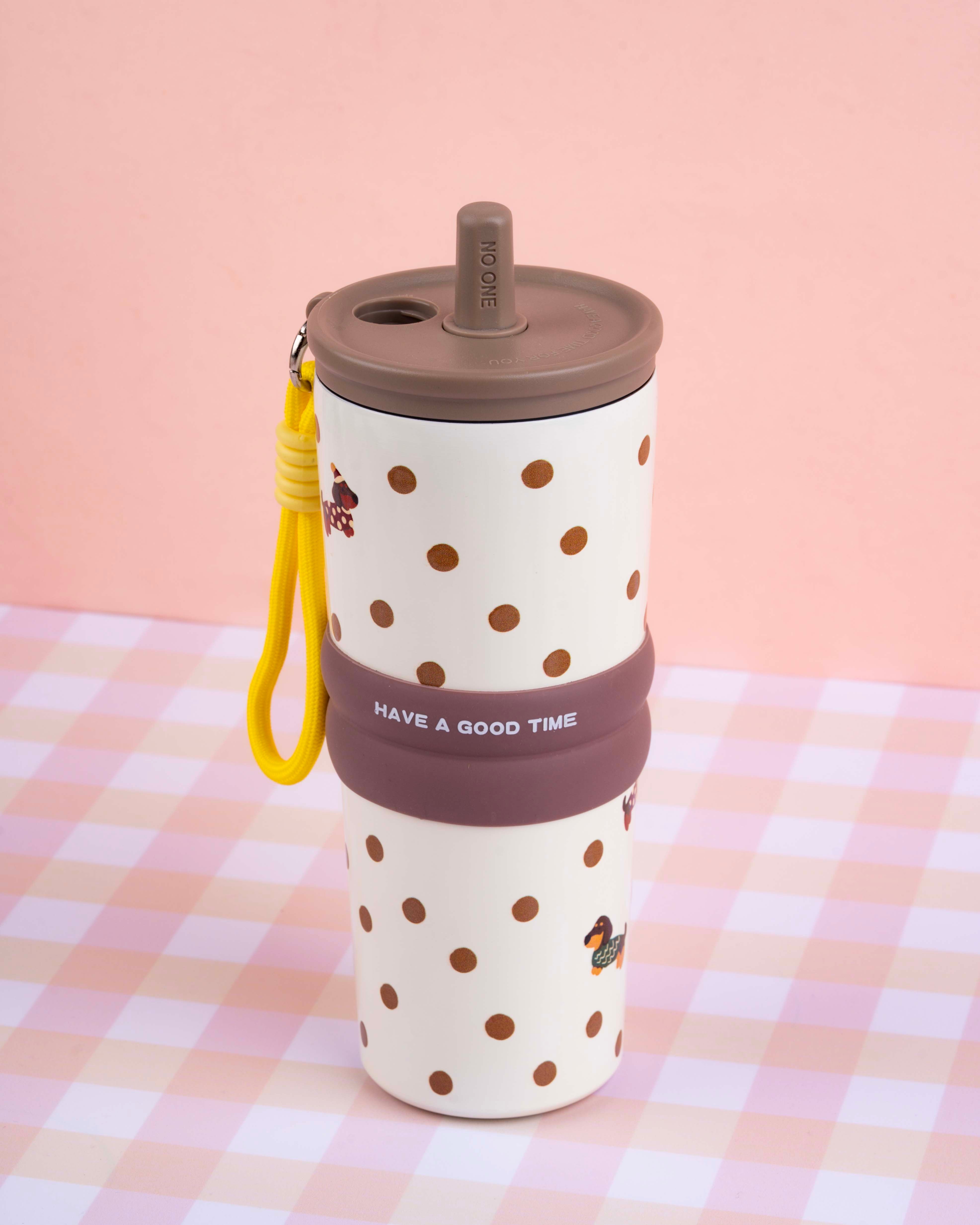 710 ML Stainless Steel Insulated Tumbler with Straw