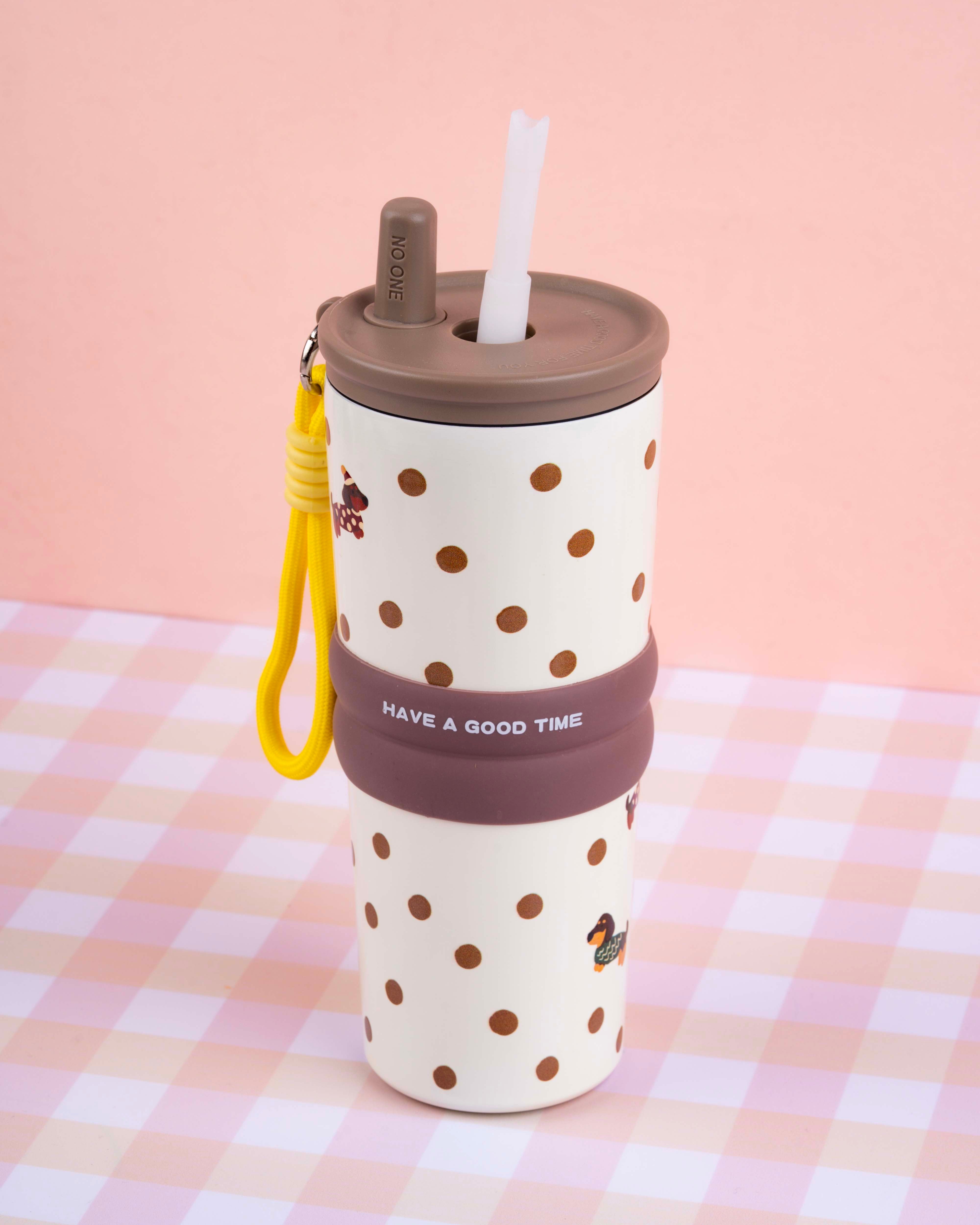 710 ML Stainless Steel Insulated Tumbler with Straw