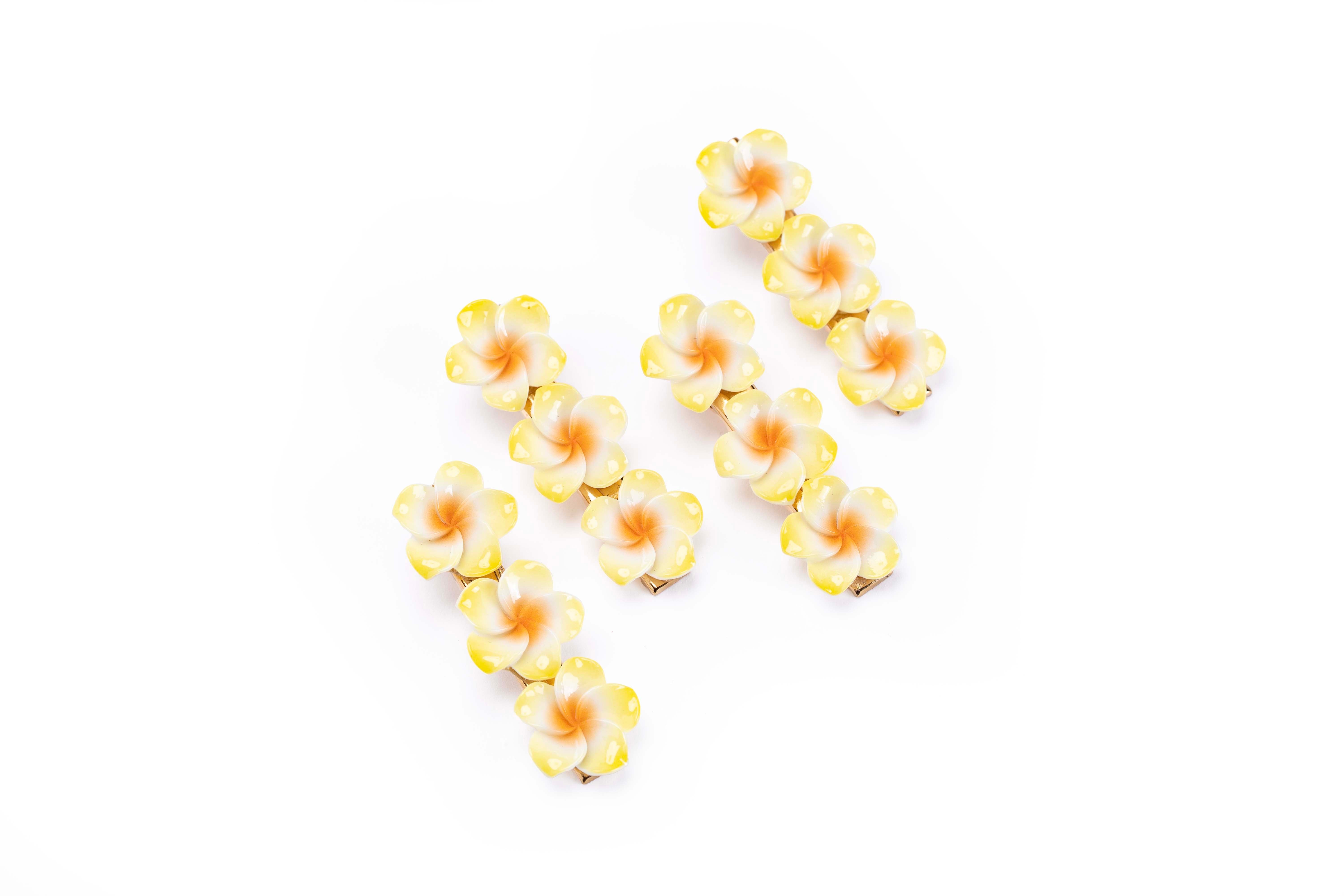 Floral Snap Clips