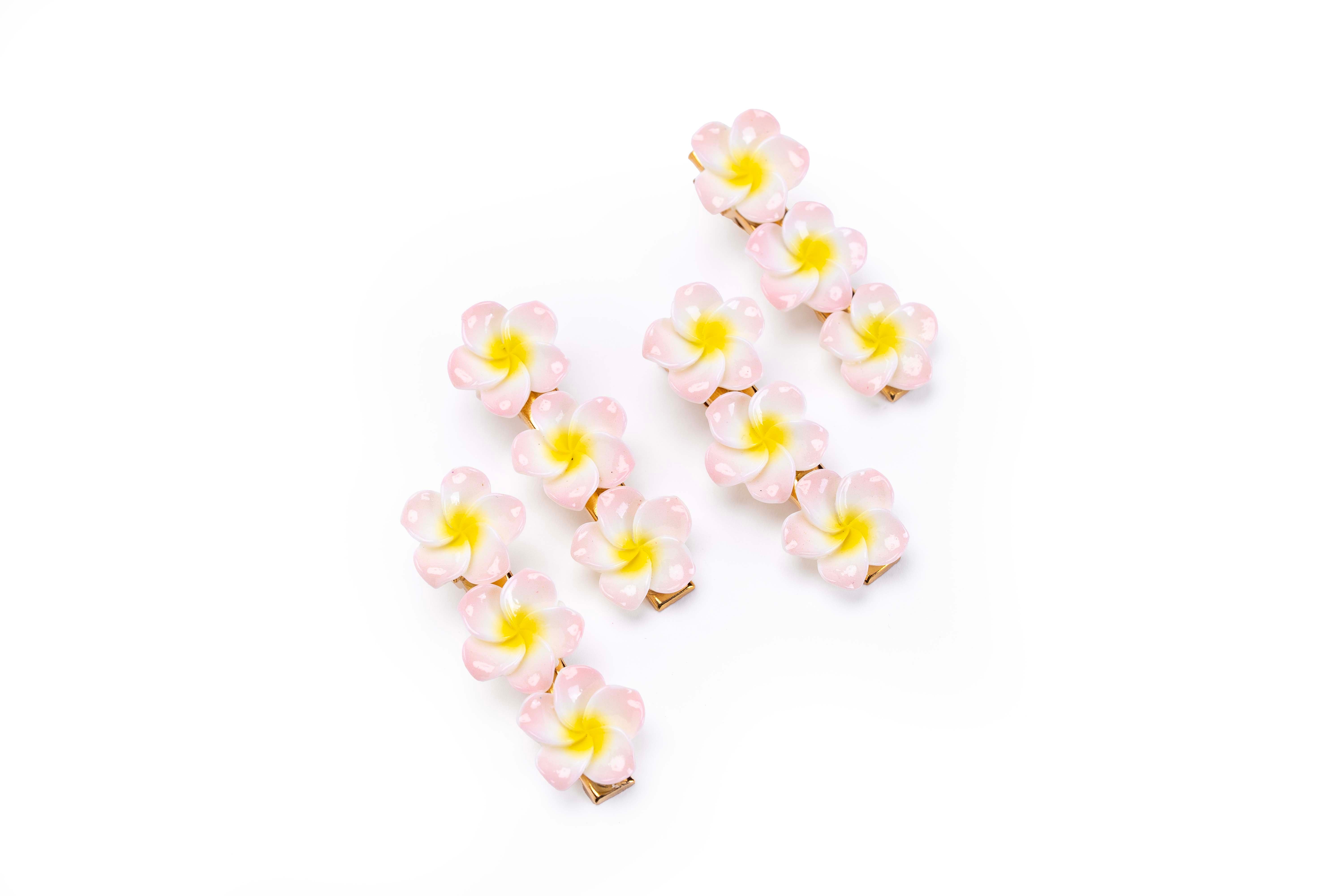 Floral Snap Clips