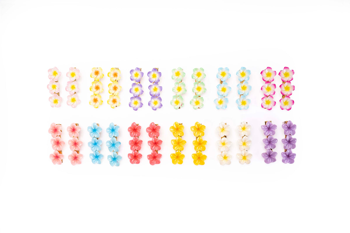Floral Snap Clips