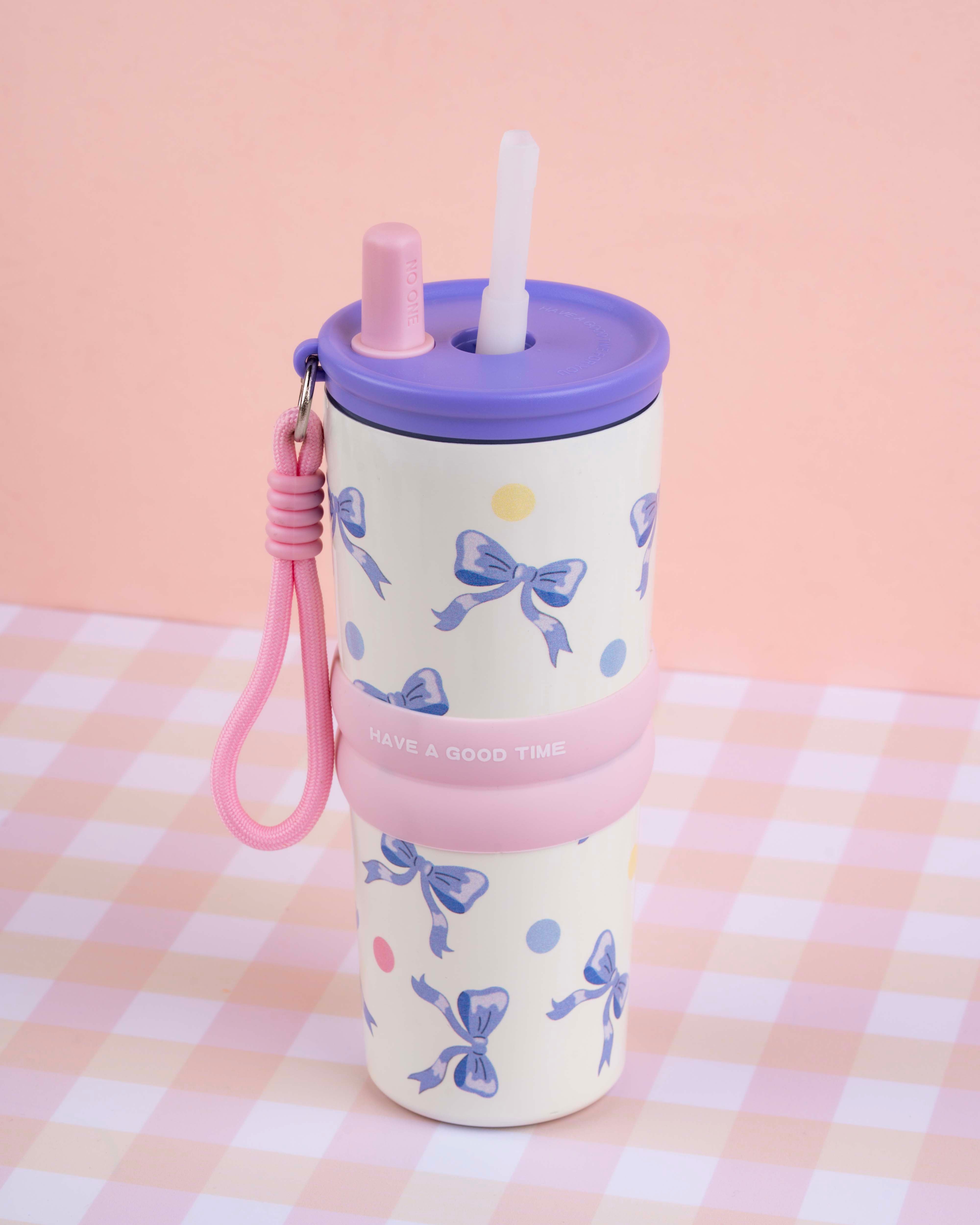 710 ML Stainless Steel Insulated Tumbler with Straw
