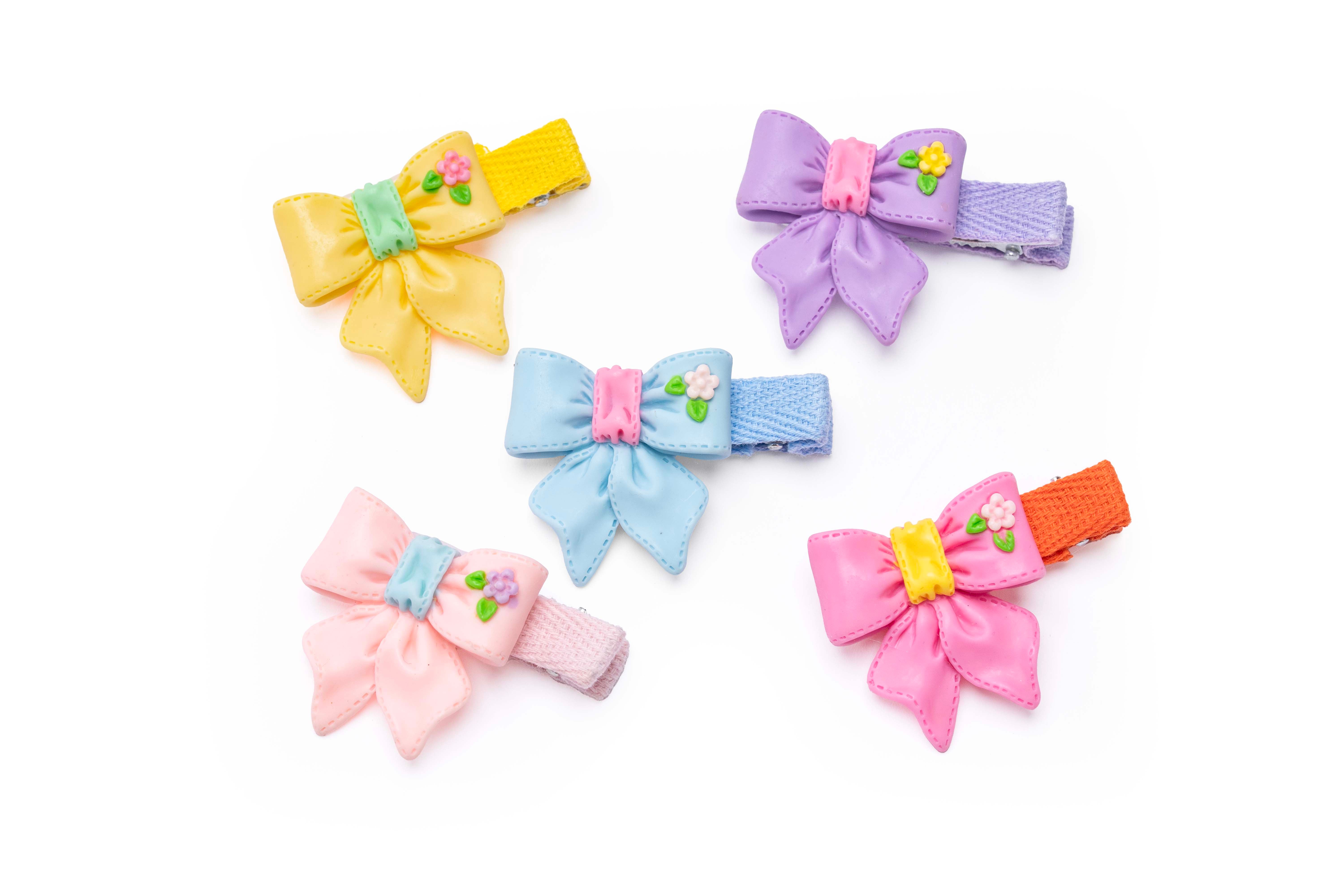 Cute Bow Kids Hair Clip – Set of 5