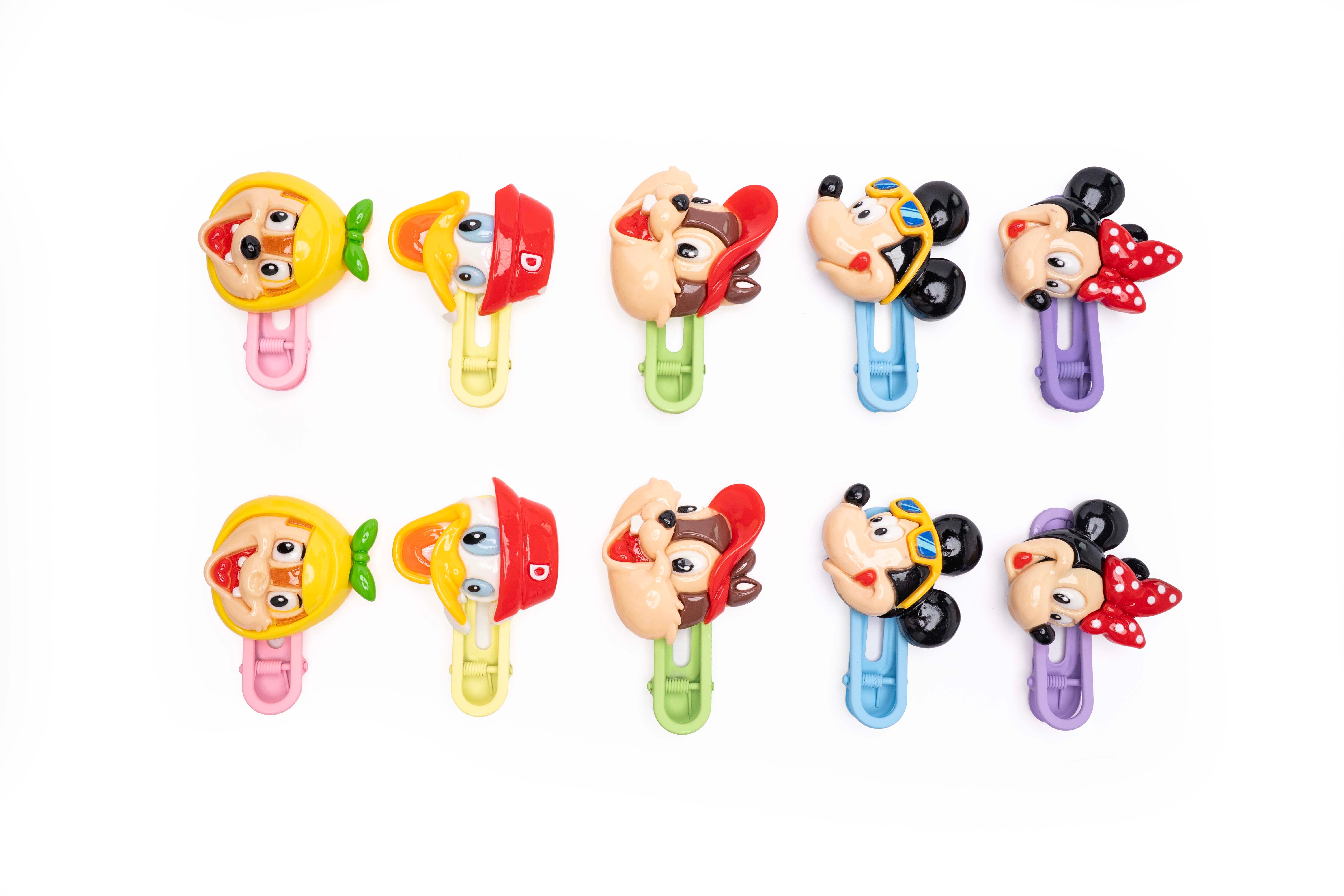 Playful Cartoon Hair Pin Set – 5 Pairs