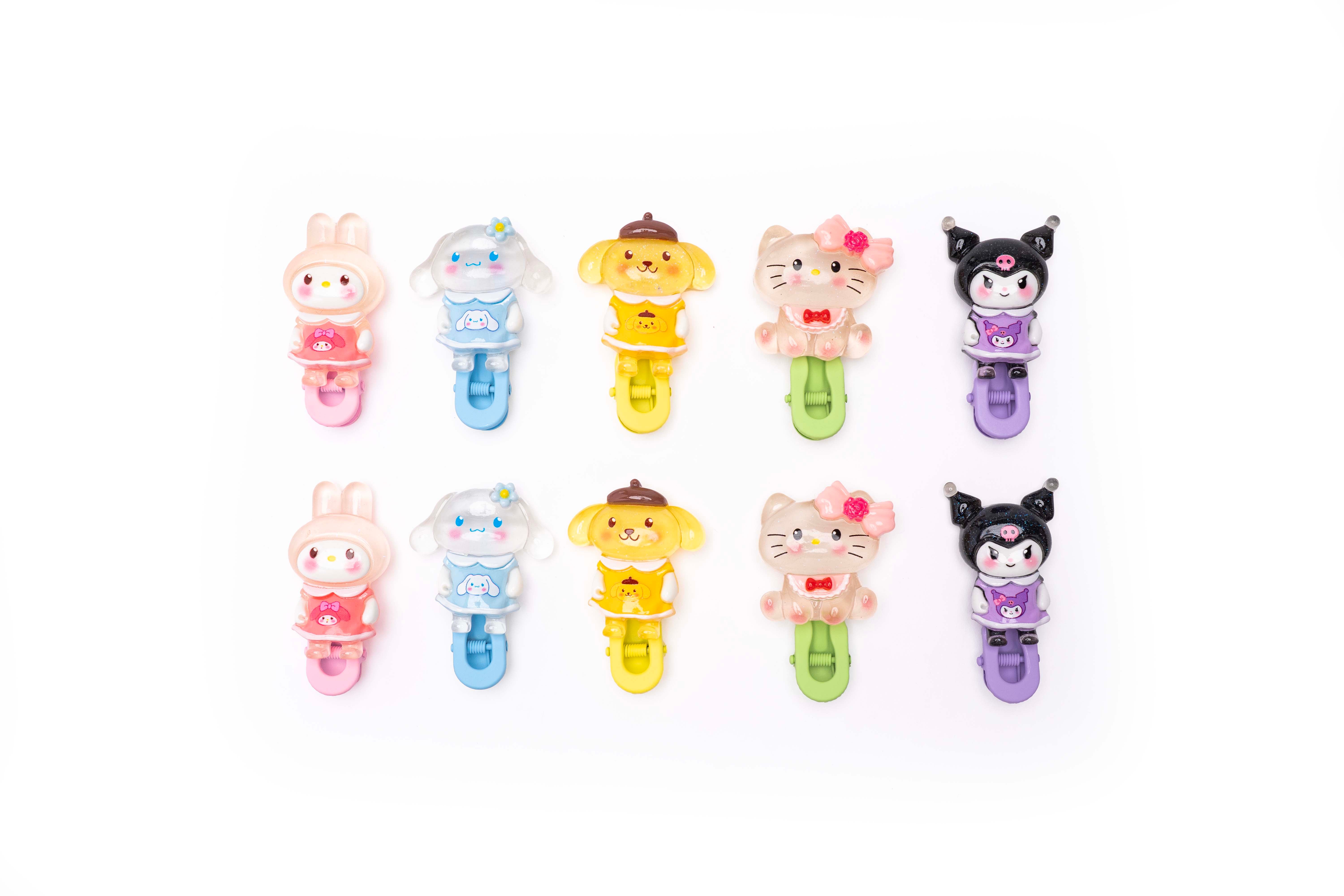 Cute Cartoon Character Kids Hair Clip – 5 Pairs
