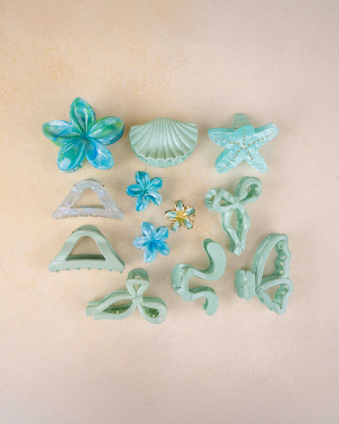Mint Lagoon Claw – Set of 12