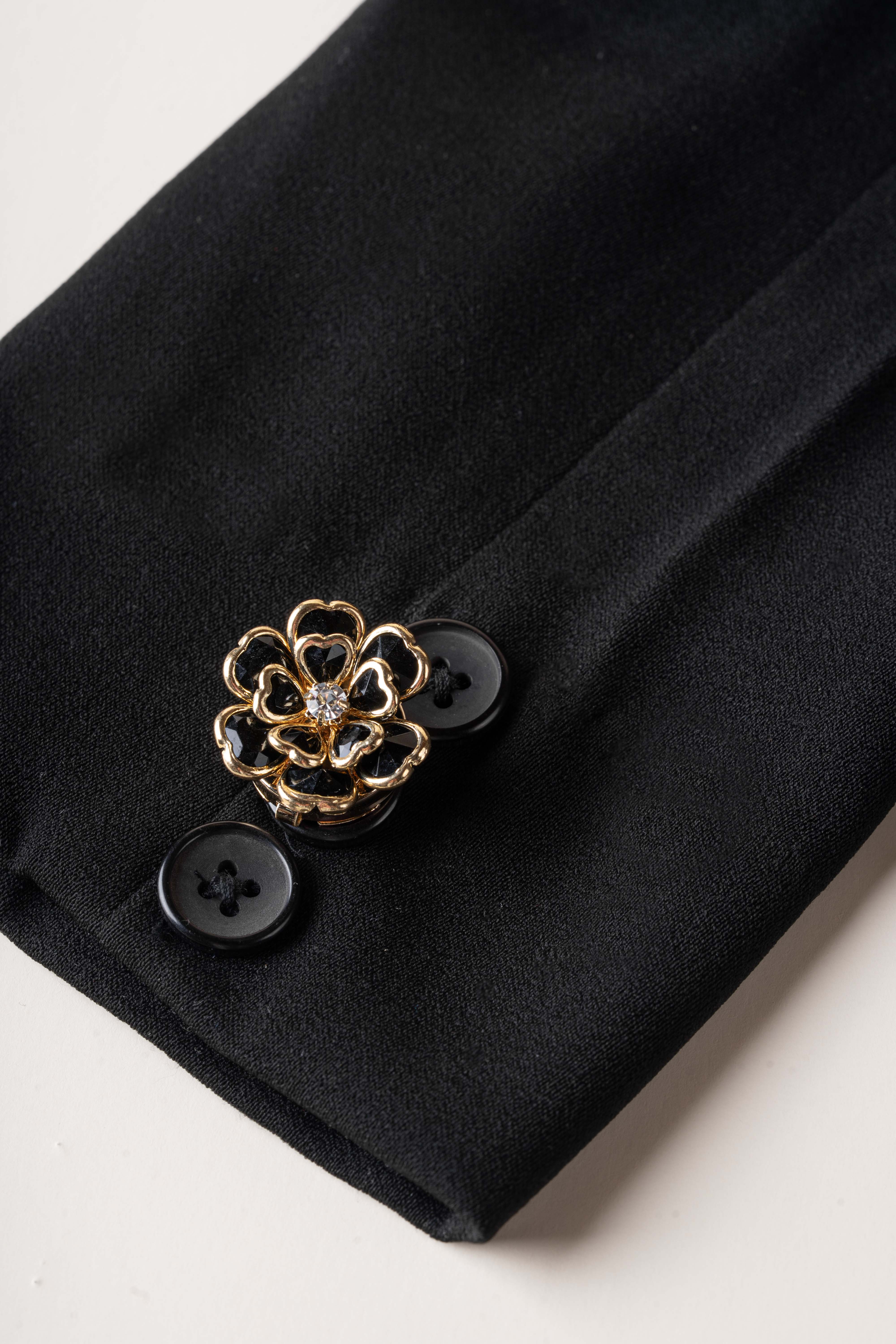 Black Floral Bloom