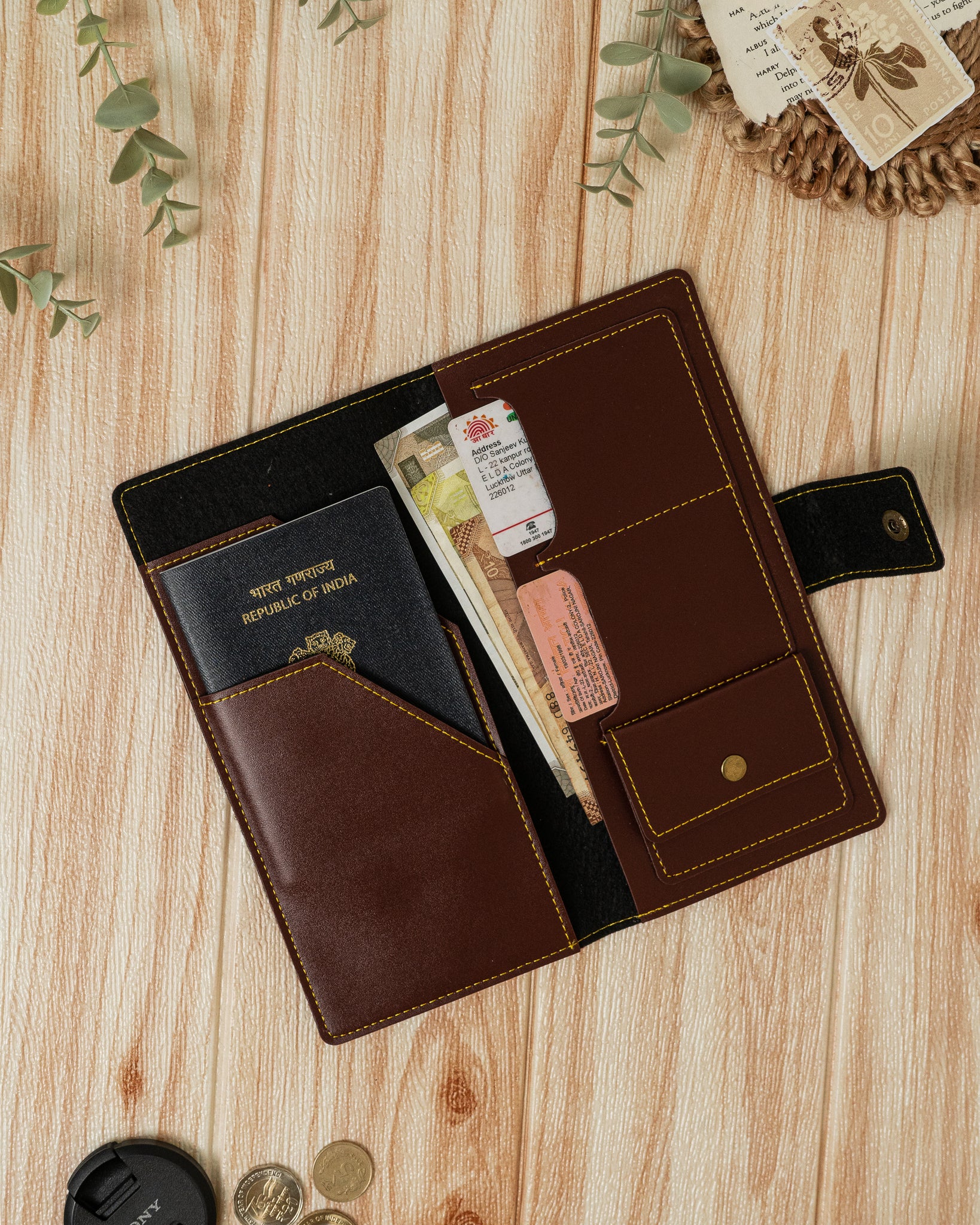 Passport Brown Wallet
