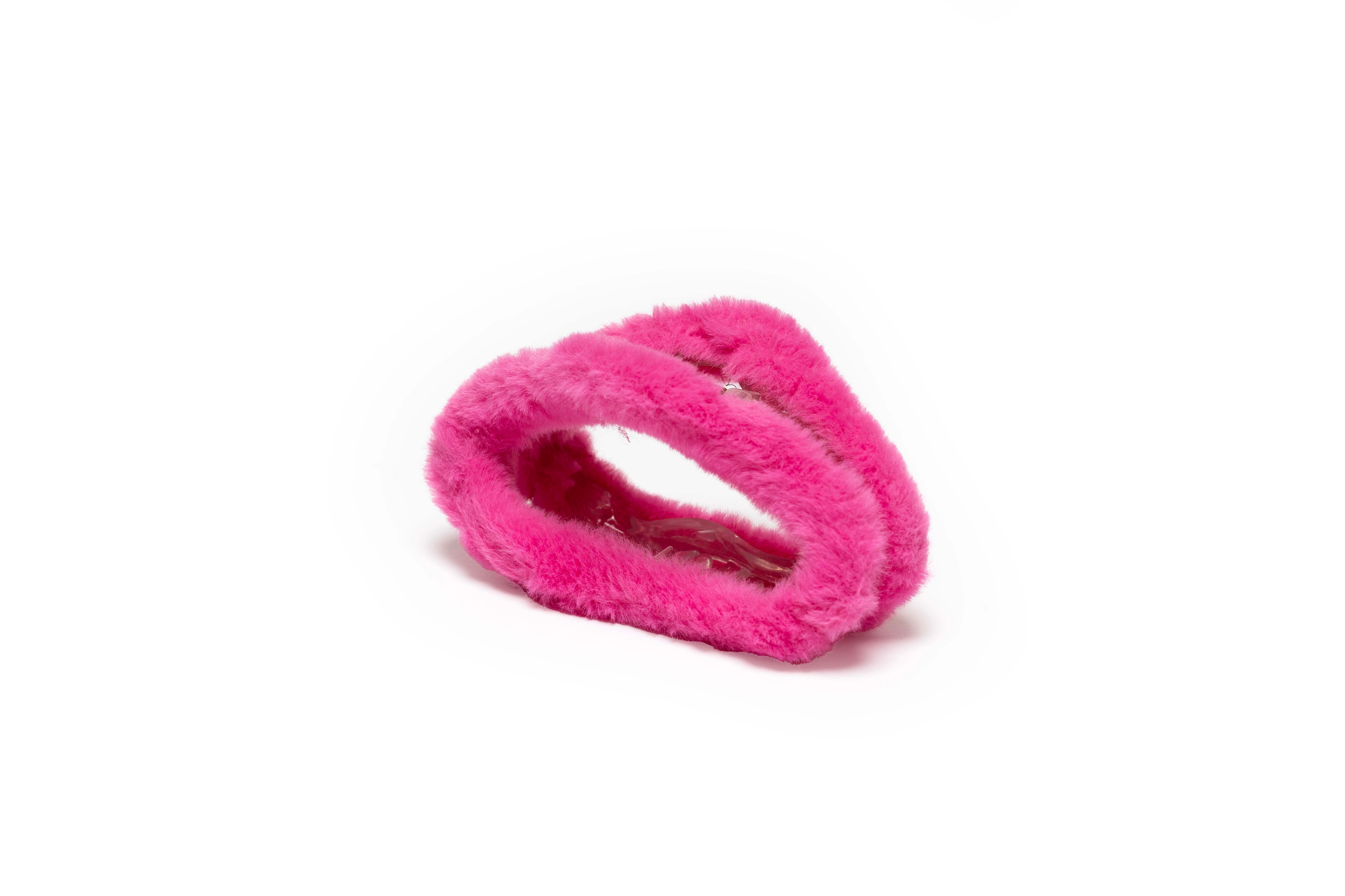 Plush Oval Hair Claw