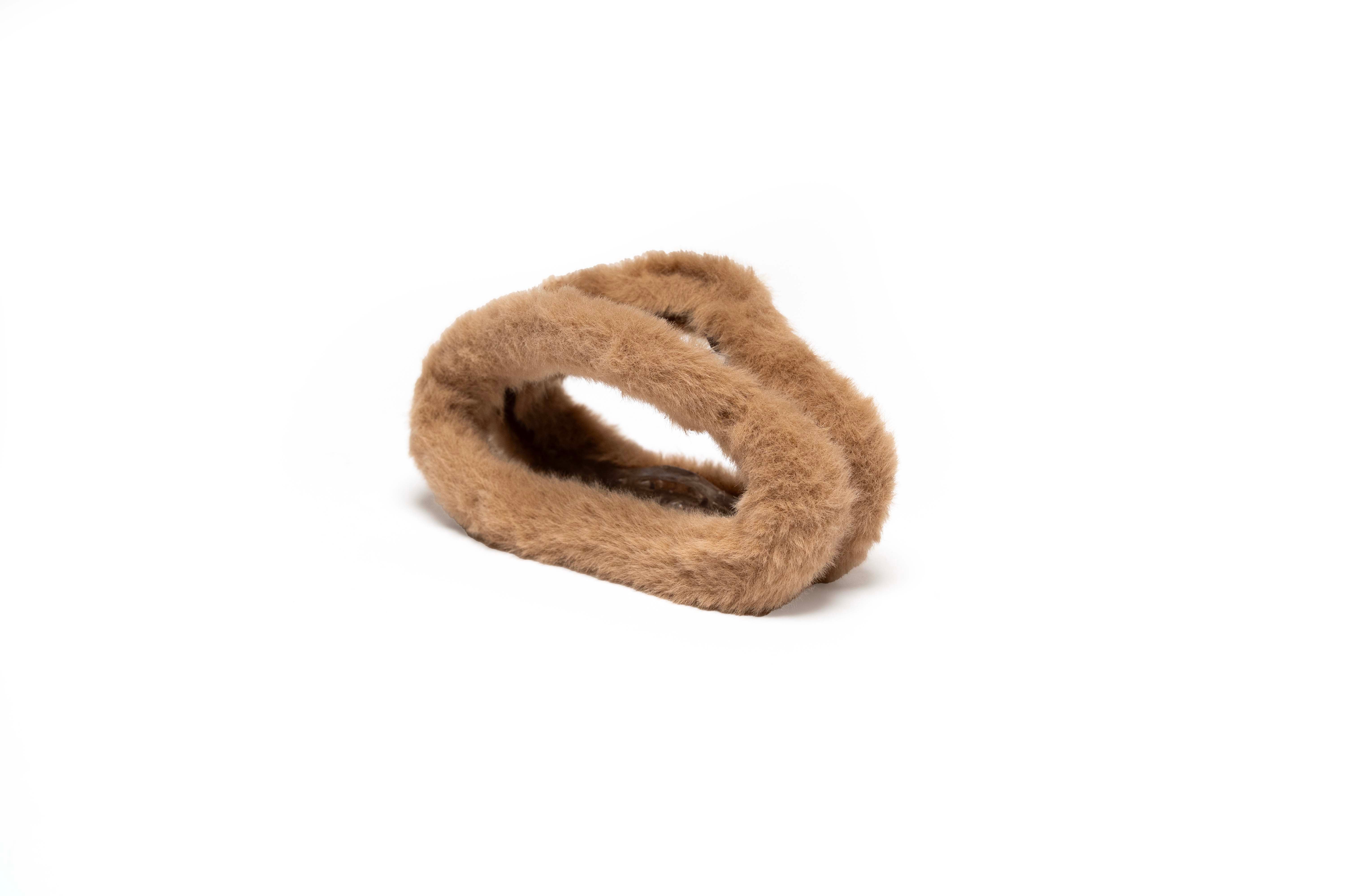 Plush Oval Hair Claw