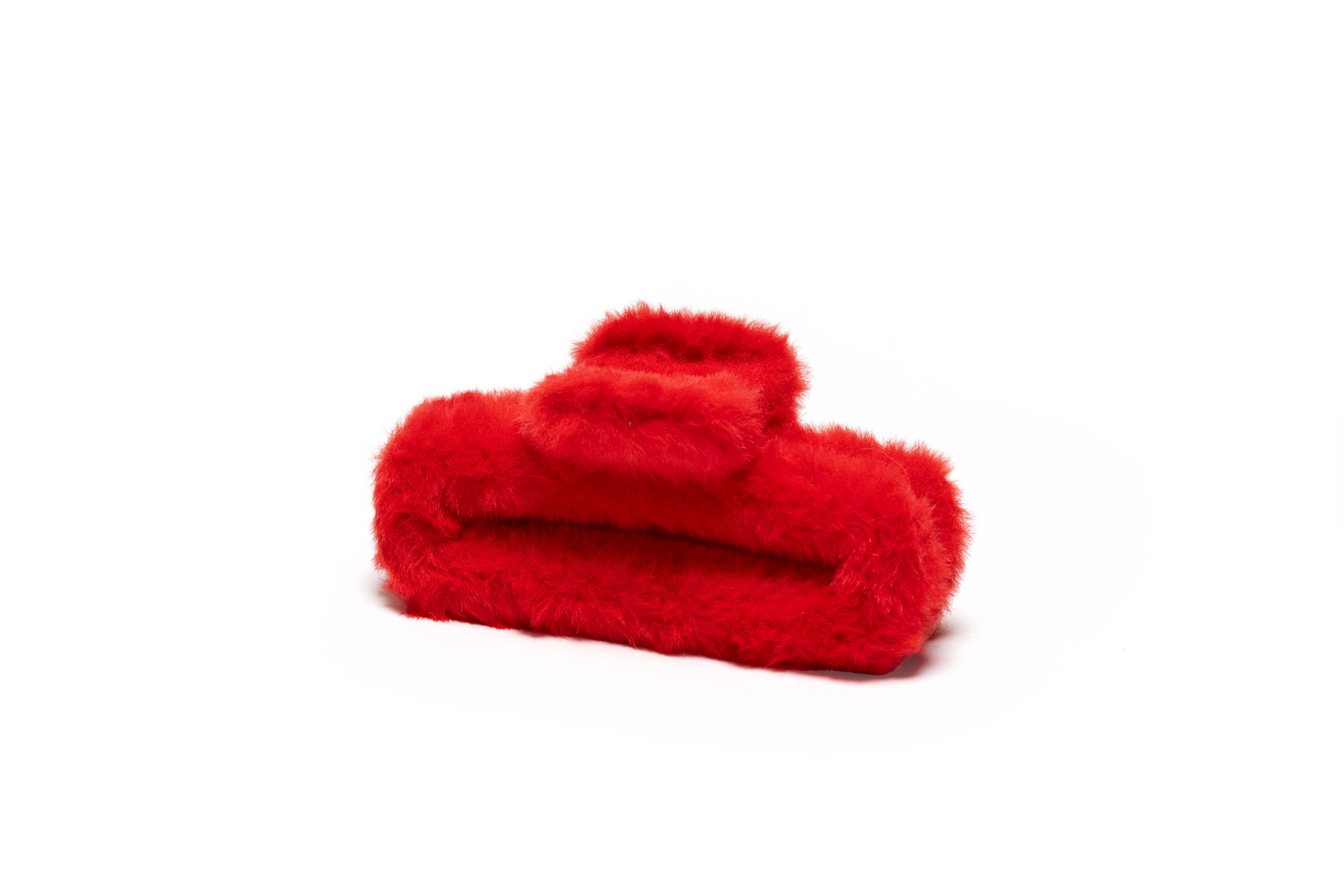 Plush Rectangle Hair Claw