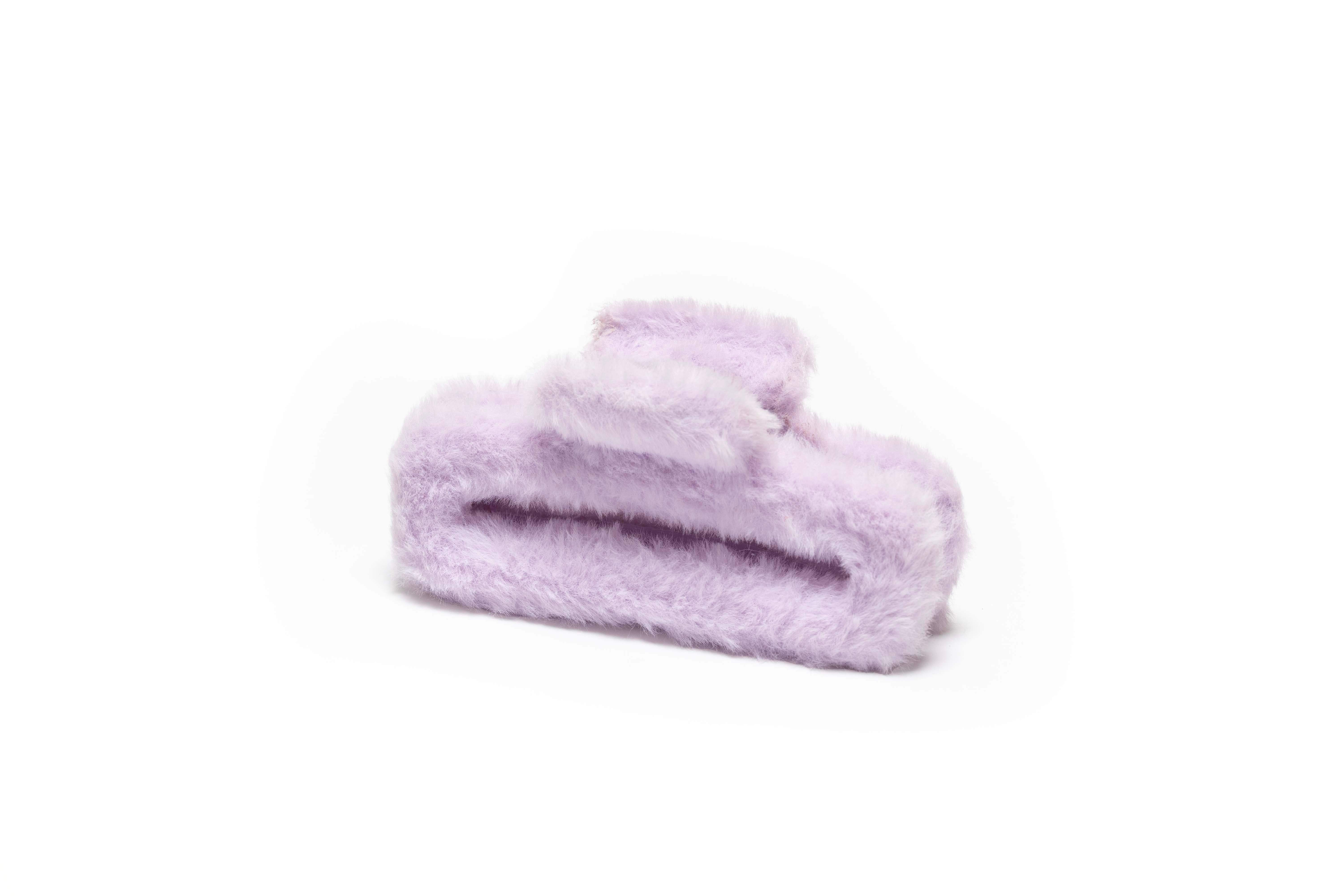 Plush Rectangle Hair Claw