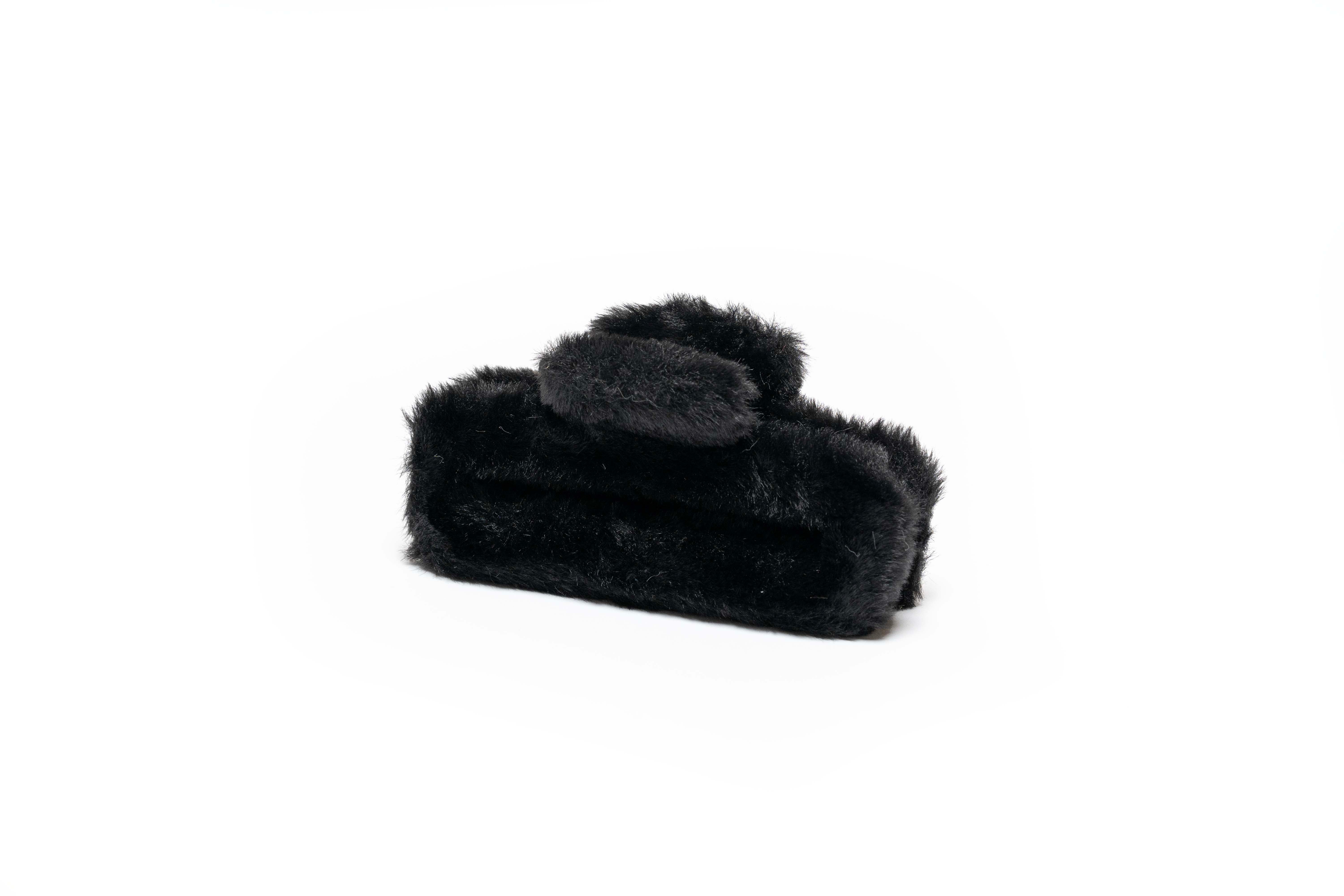 Plush Rectangle Hair Claw
