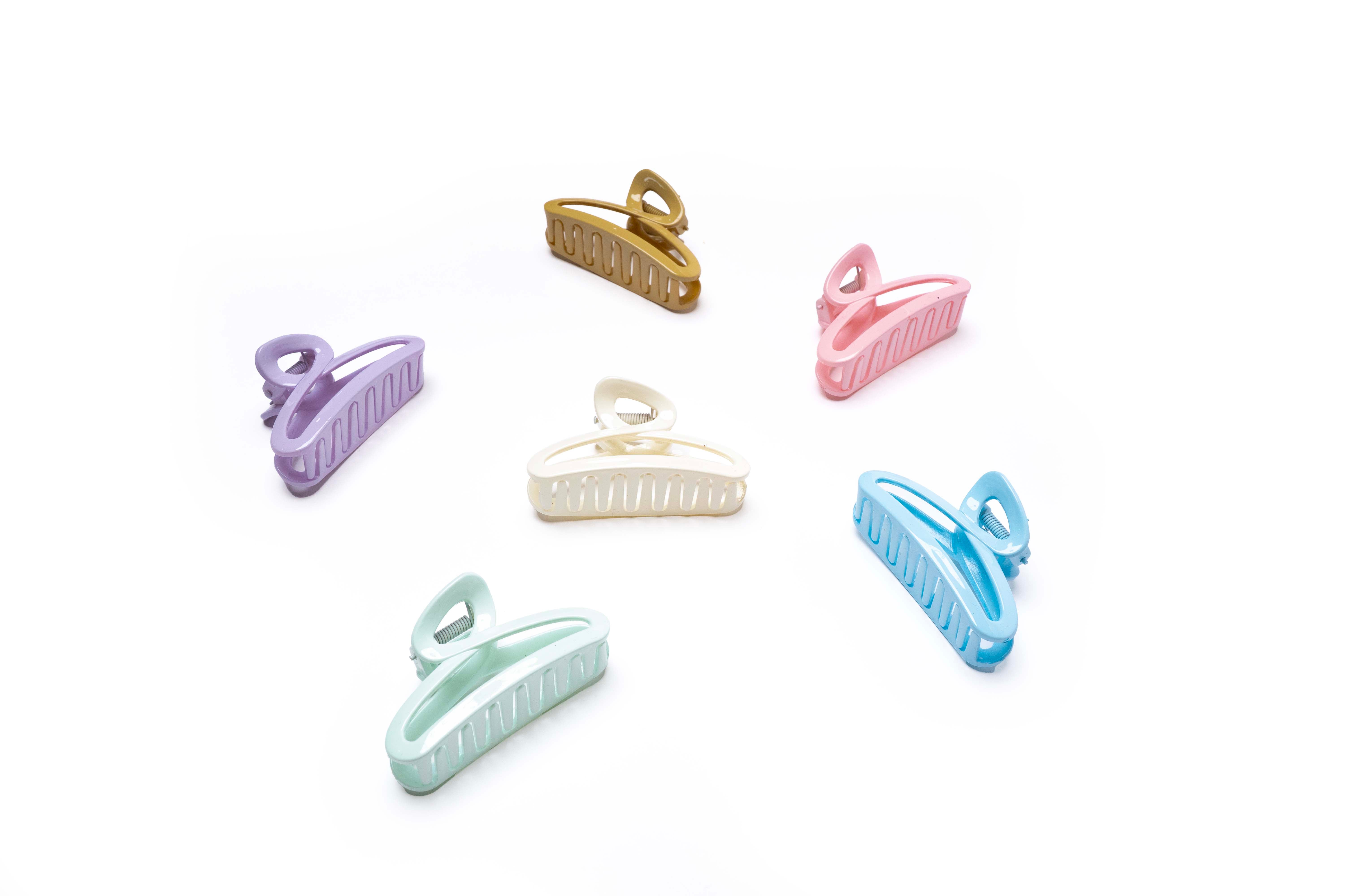 Soft Arc Hair Claw Set of 6 Pcs