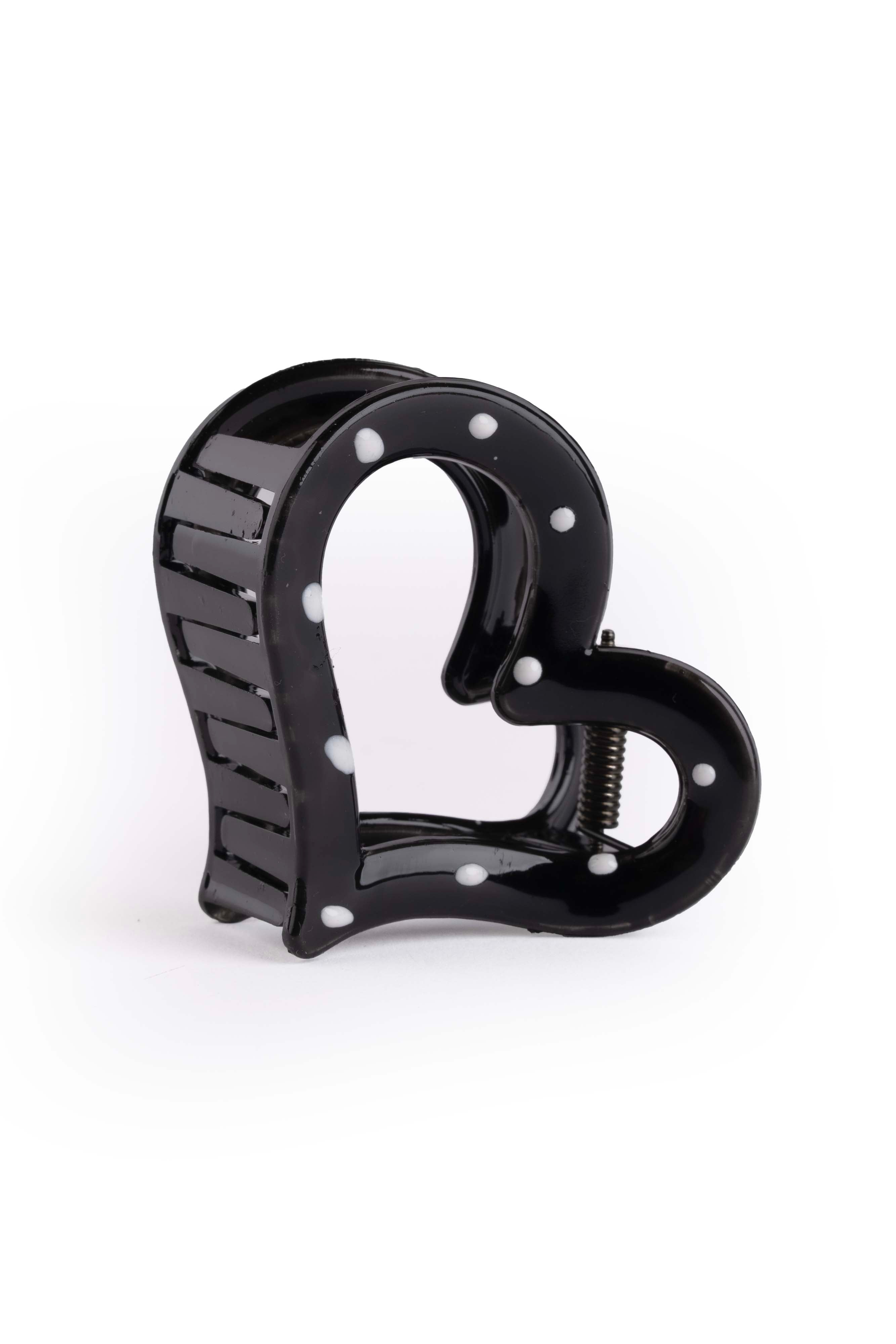 Polka Heart Claw - Medium
