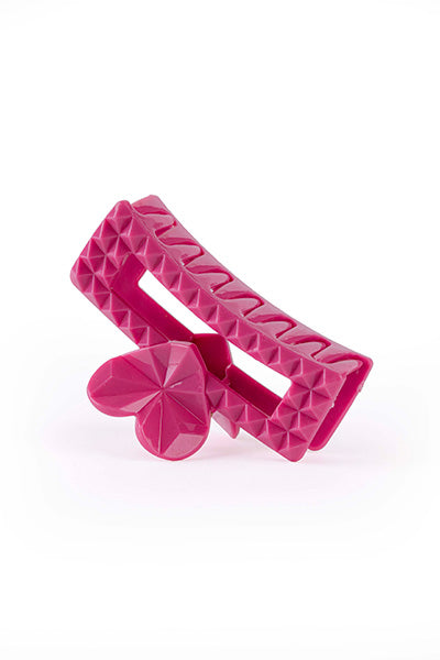 Studded Heart Frame Claw - Medium
