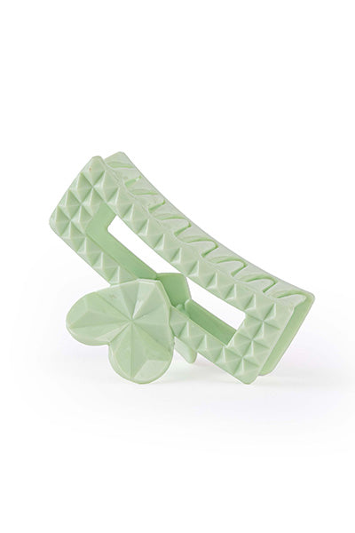 Studded Heart Frame Claw - Medium