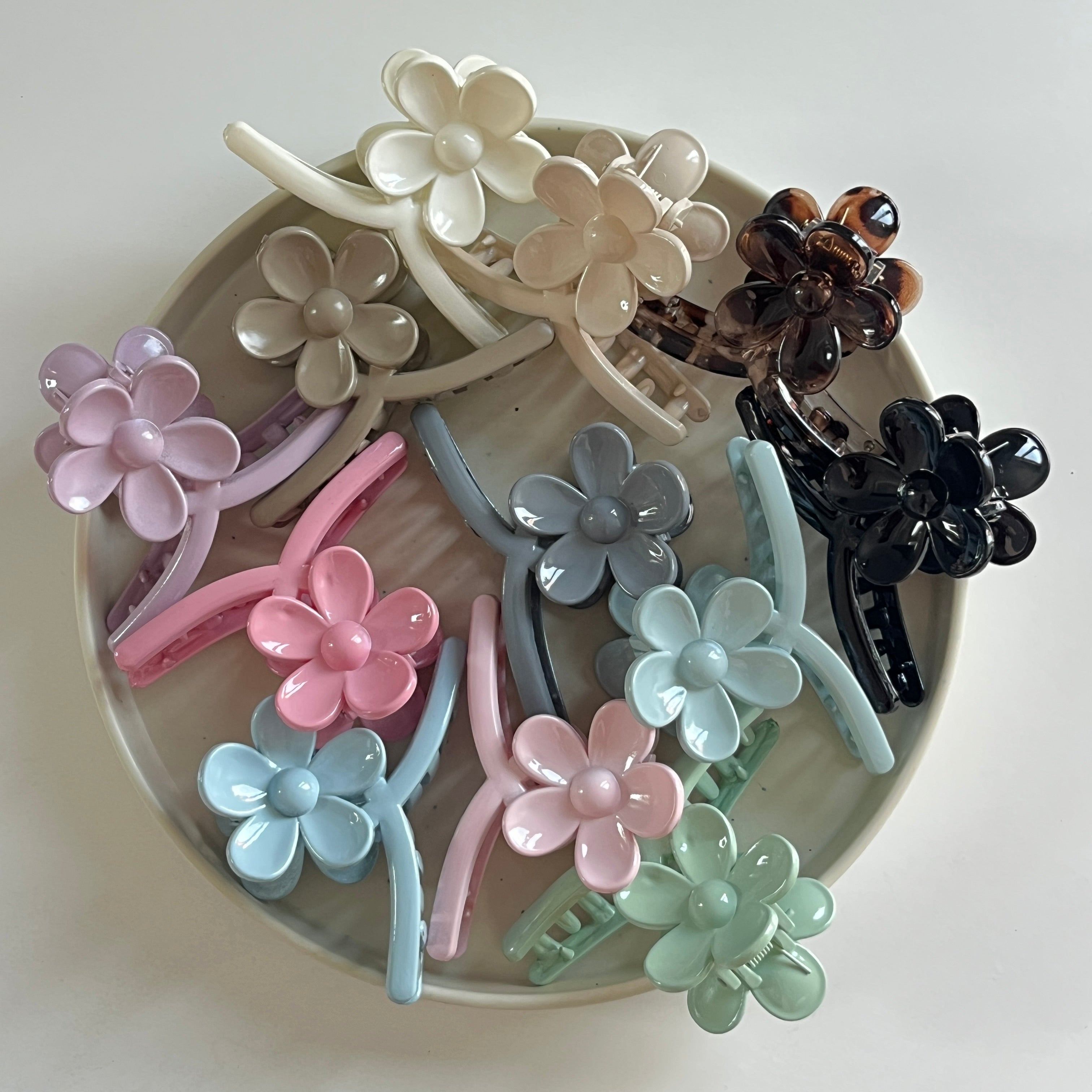 Daisy Arc Hair Claw Set (12 pcs)