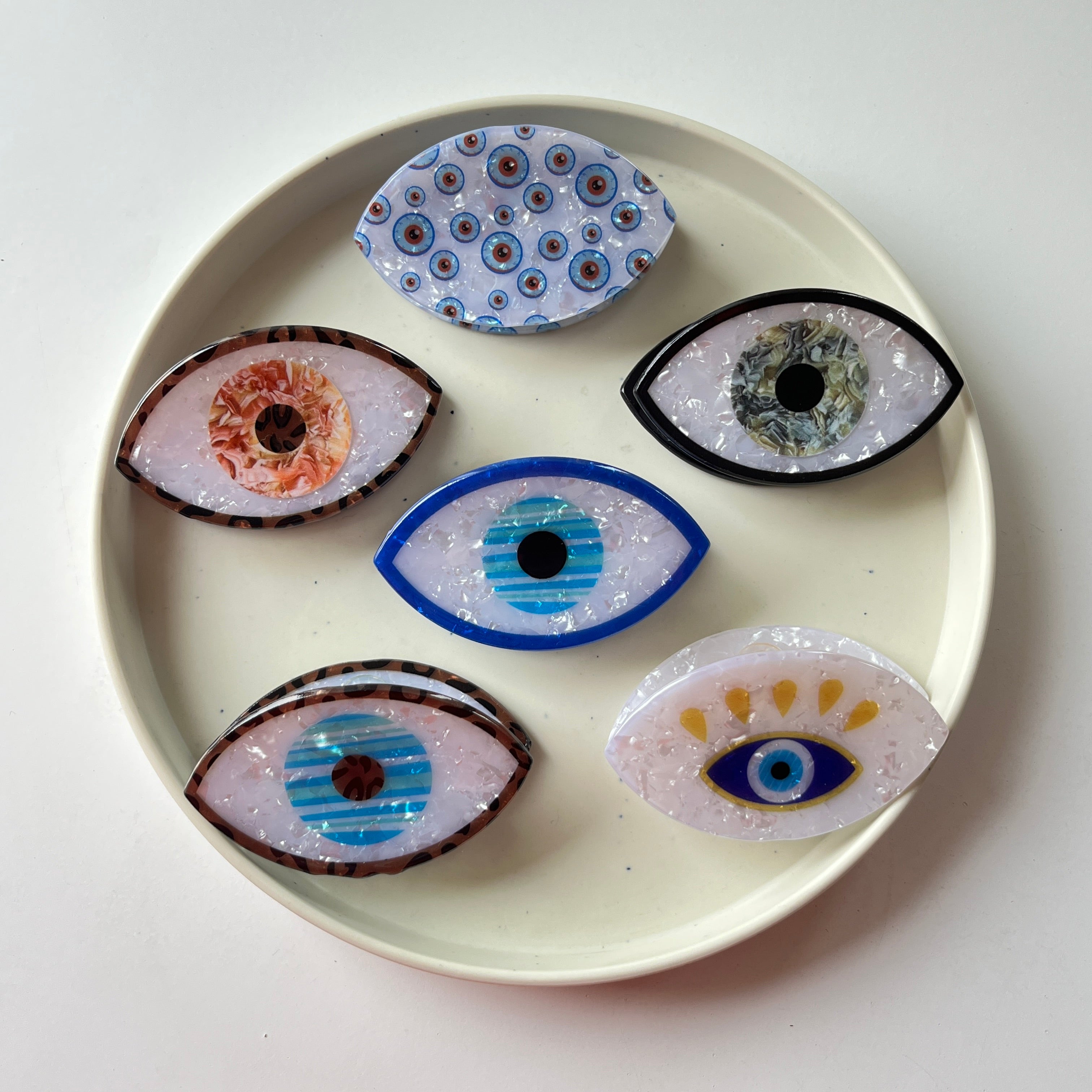 Evil Eye Hair Claw Set of 6 Pcs