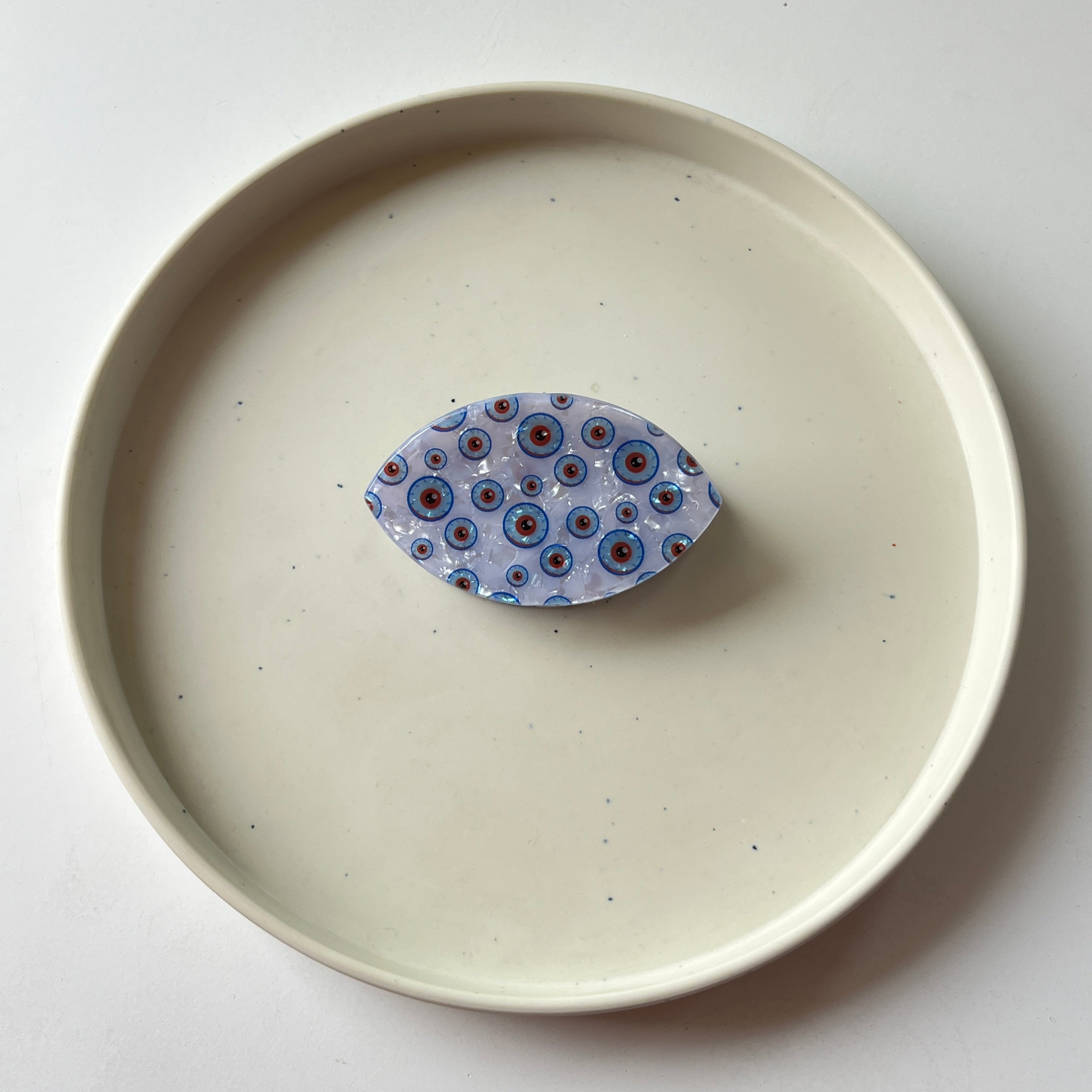 Evil Eye Pattern Hair Claw