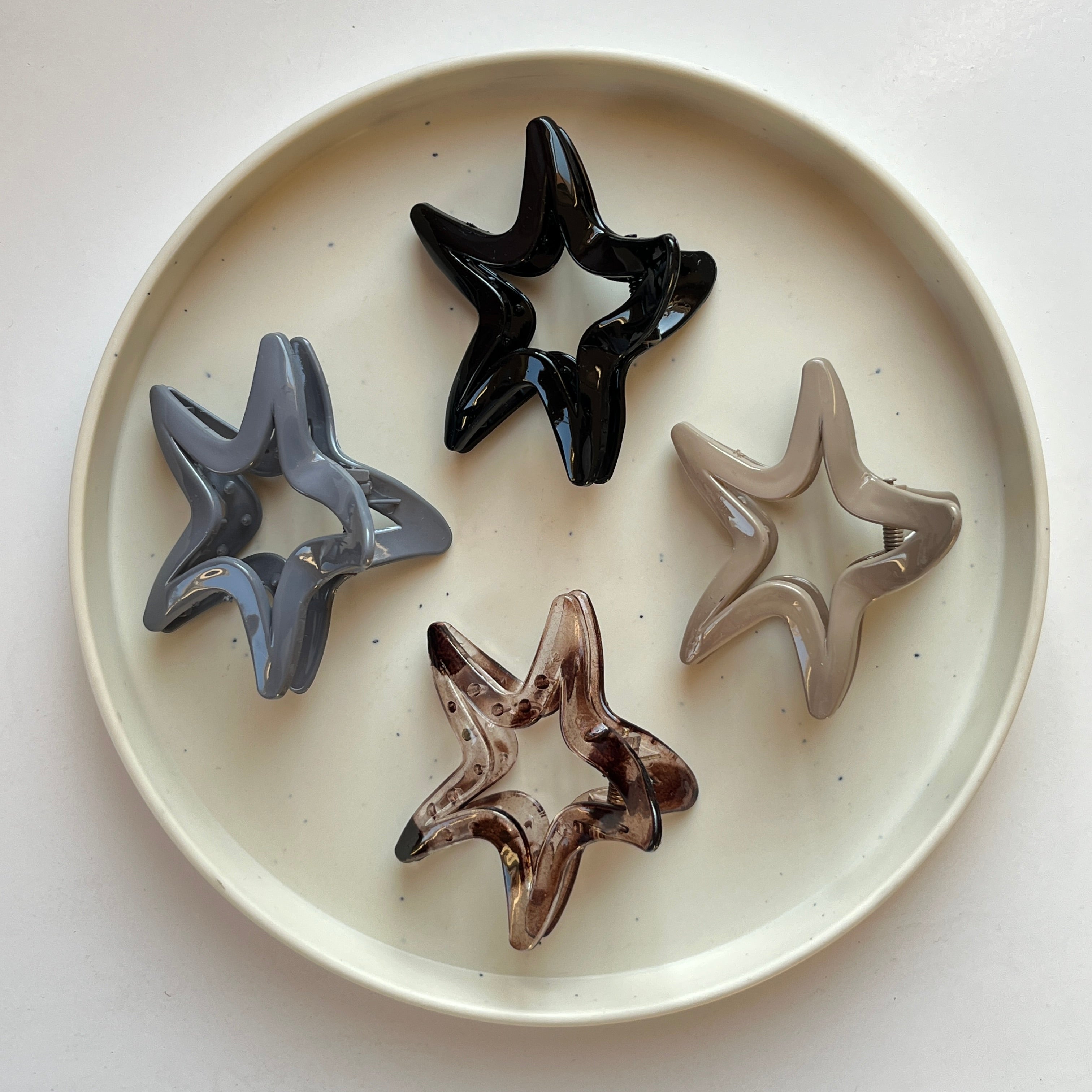 Star Curve Hair Claw Set (12 pcs)