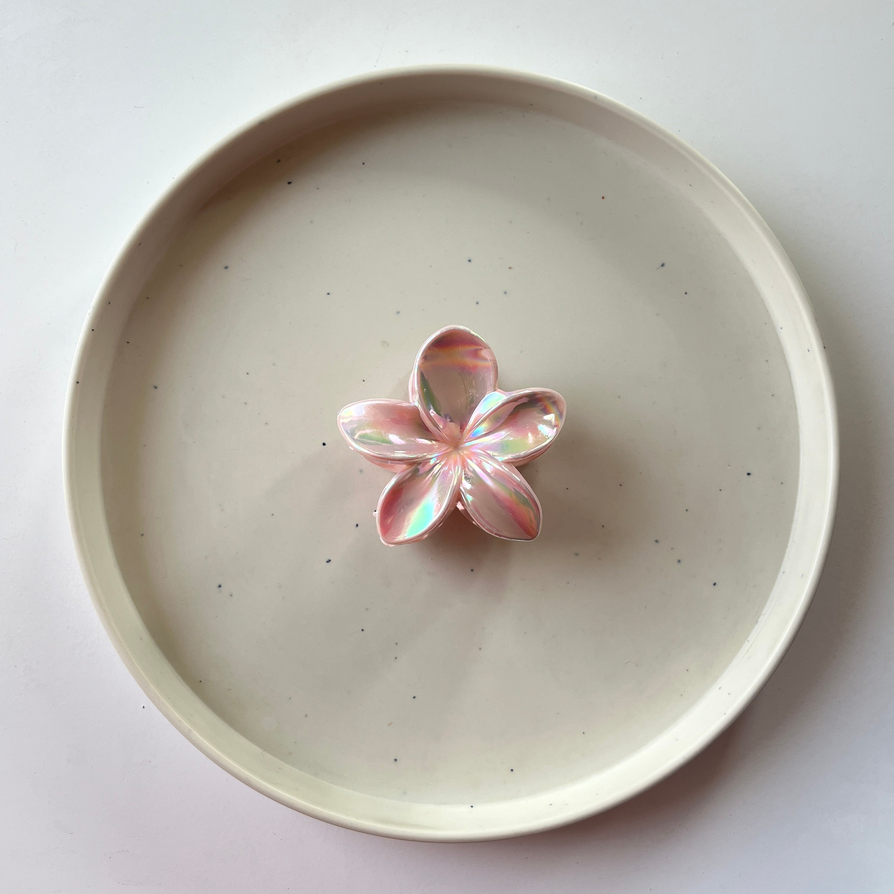 Iridescent Flower Hair Claw