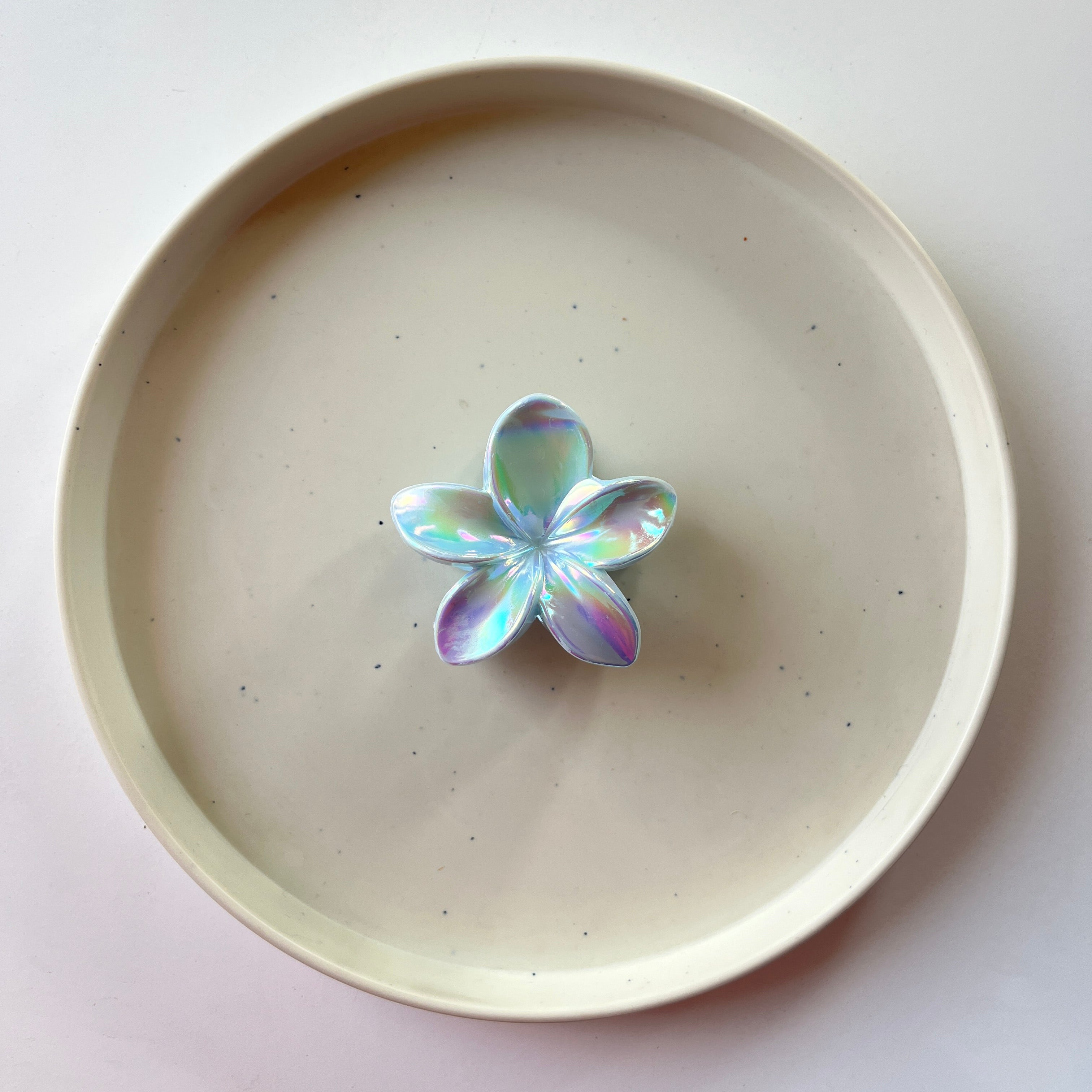 Iridescent Flower Hair Claw