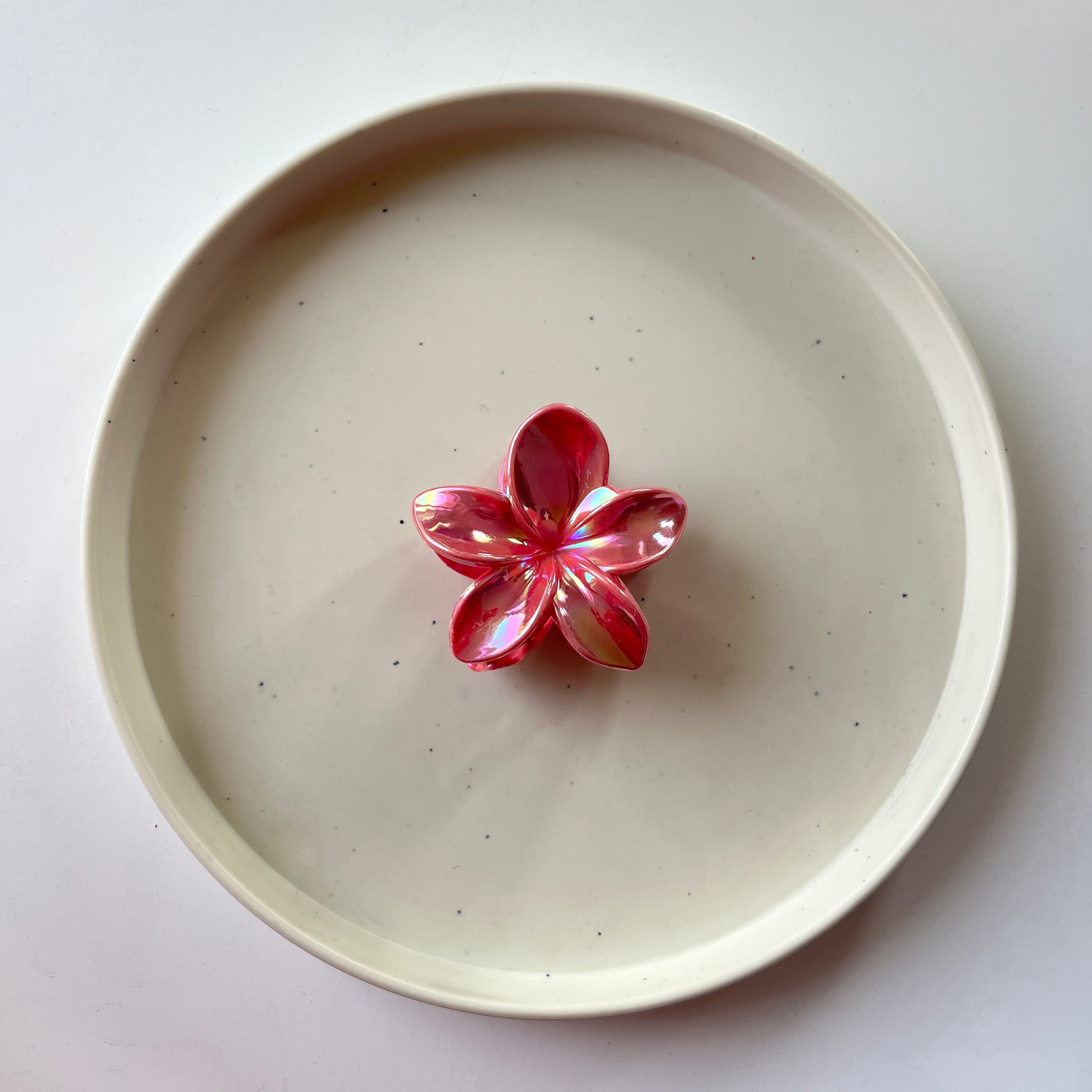 Iridescent Flower Hair Claw