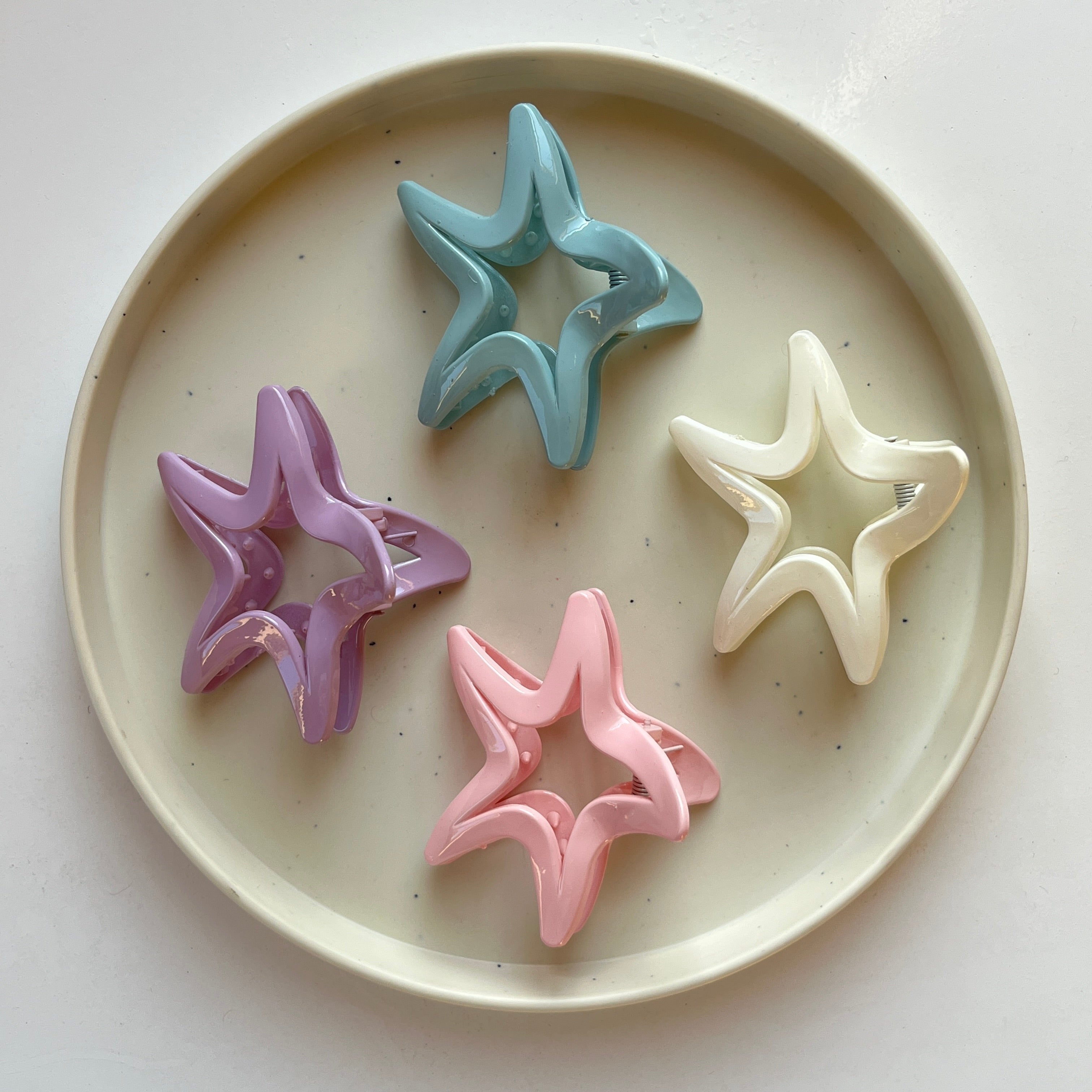 Star Curve Hair Claw Set (12 pcs)