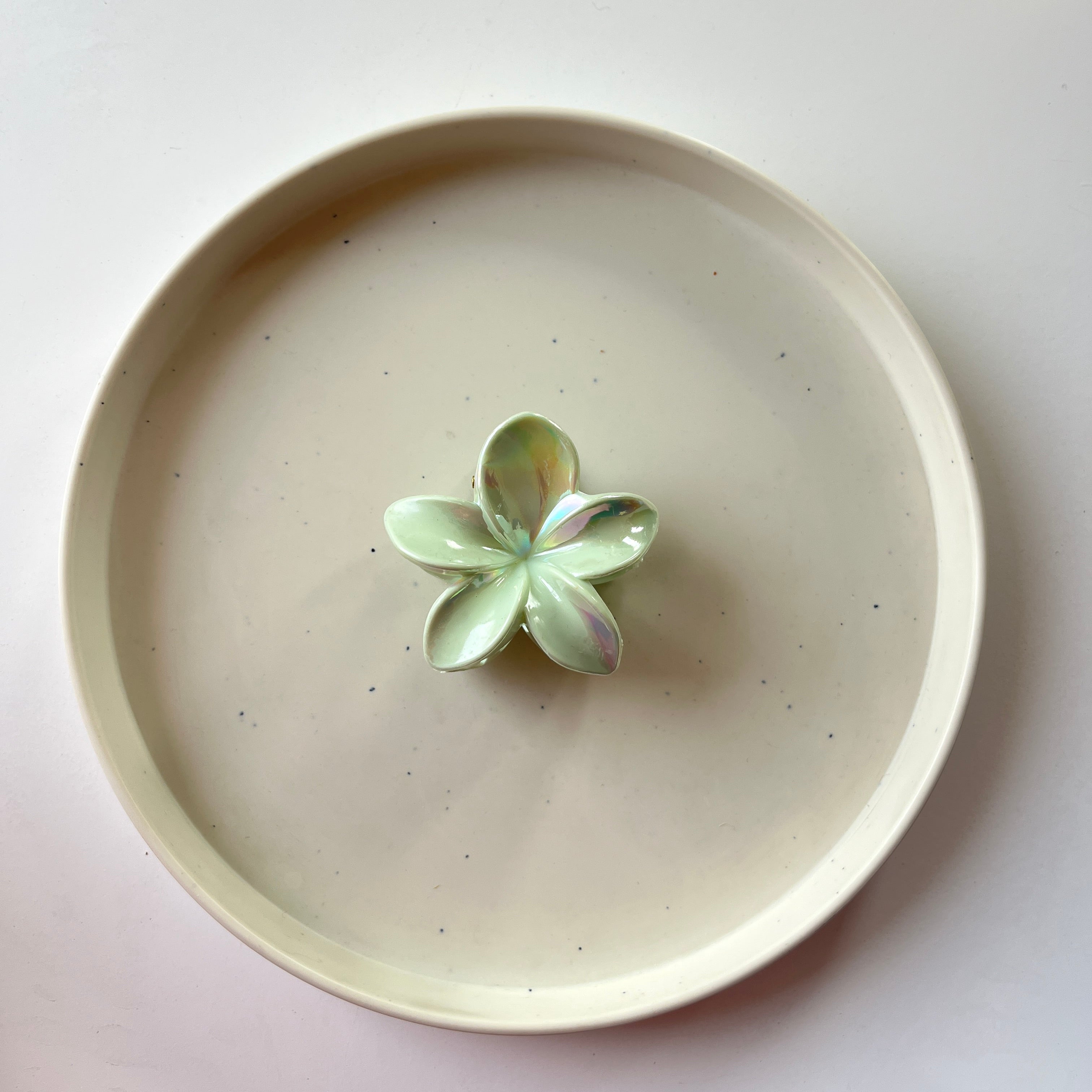 Iridescent Flower Hair Claw